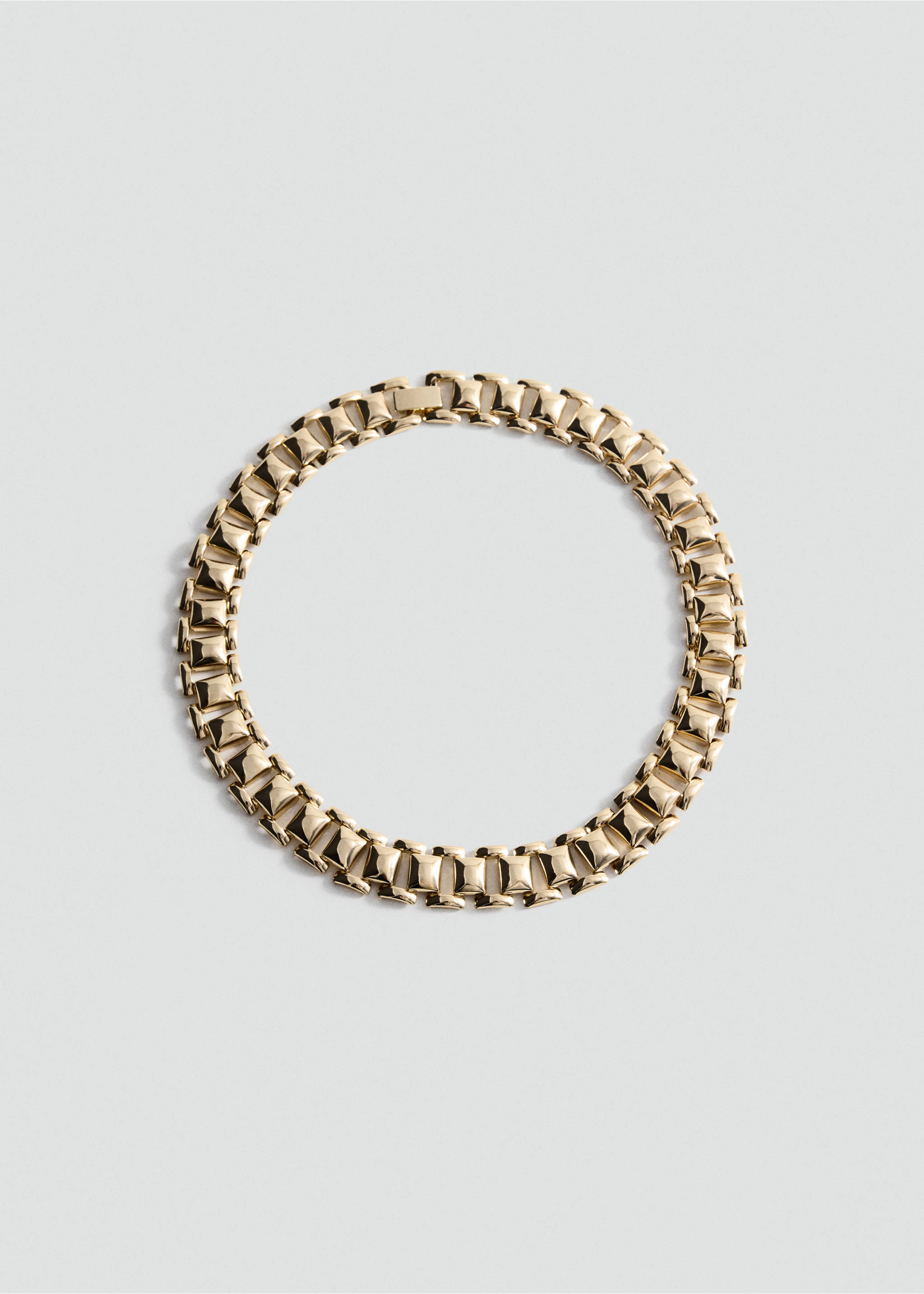 Gold-tone chunky link collar necklace., Gold. Ref: 47081449-00.
