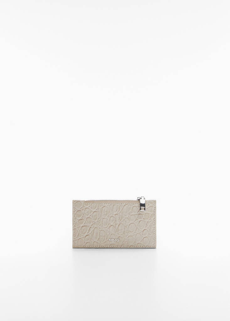Croc-effect card holder - Women | MANGO Vietnam