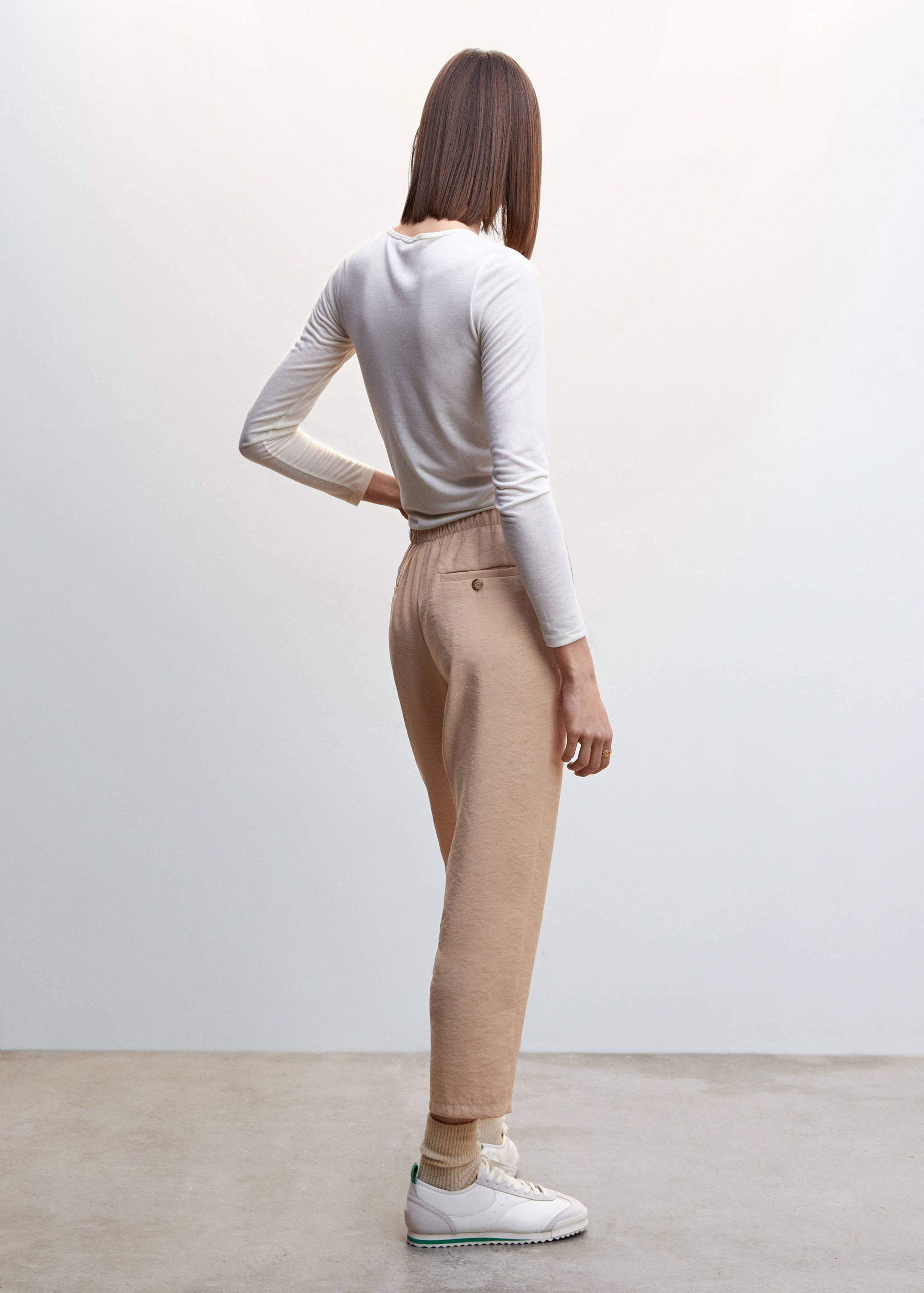 Pantalon modal taille élastique - Verso de l’article