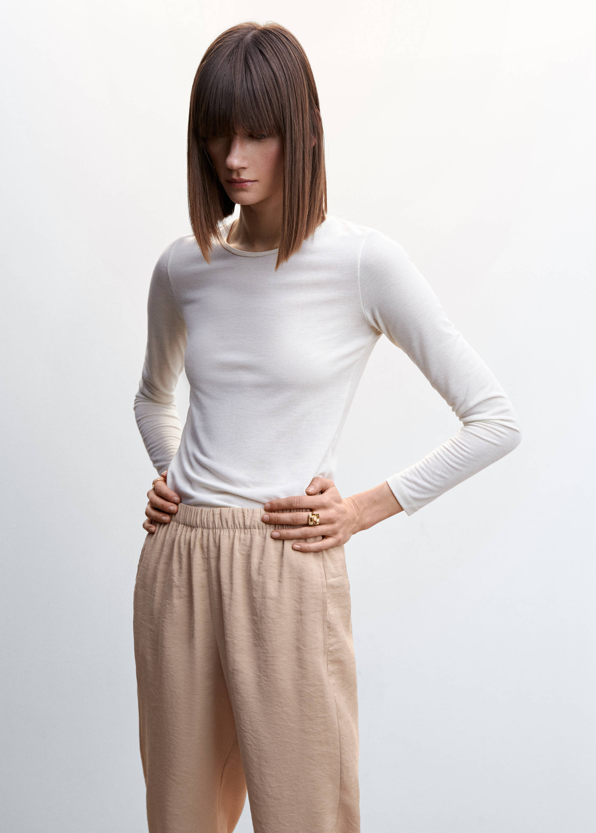 Pantalon modal taille élastique - Détail de l'article 1