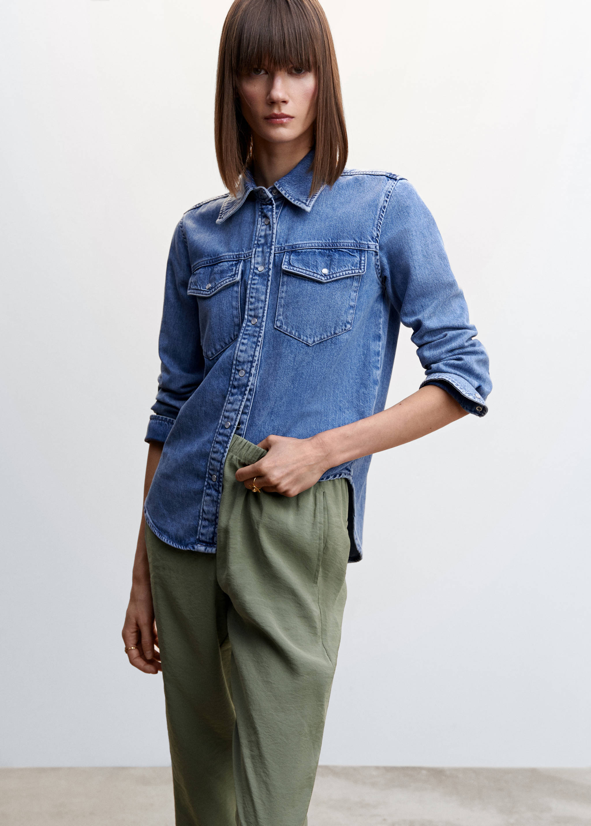 Pantalon modal taille élastique - Détail de l'article 1