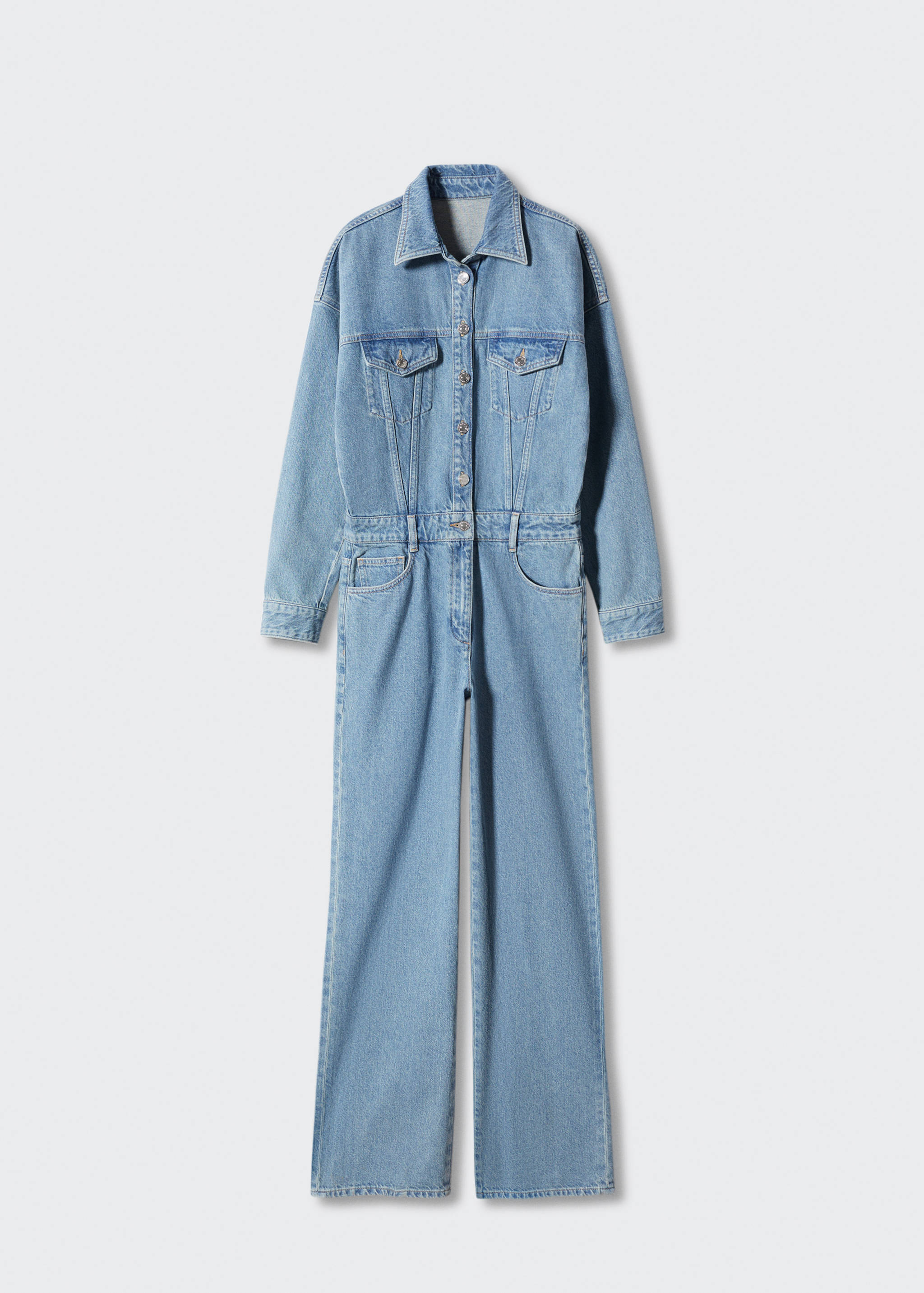 Lange denim jumpsuit - Artikel zonder model