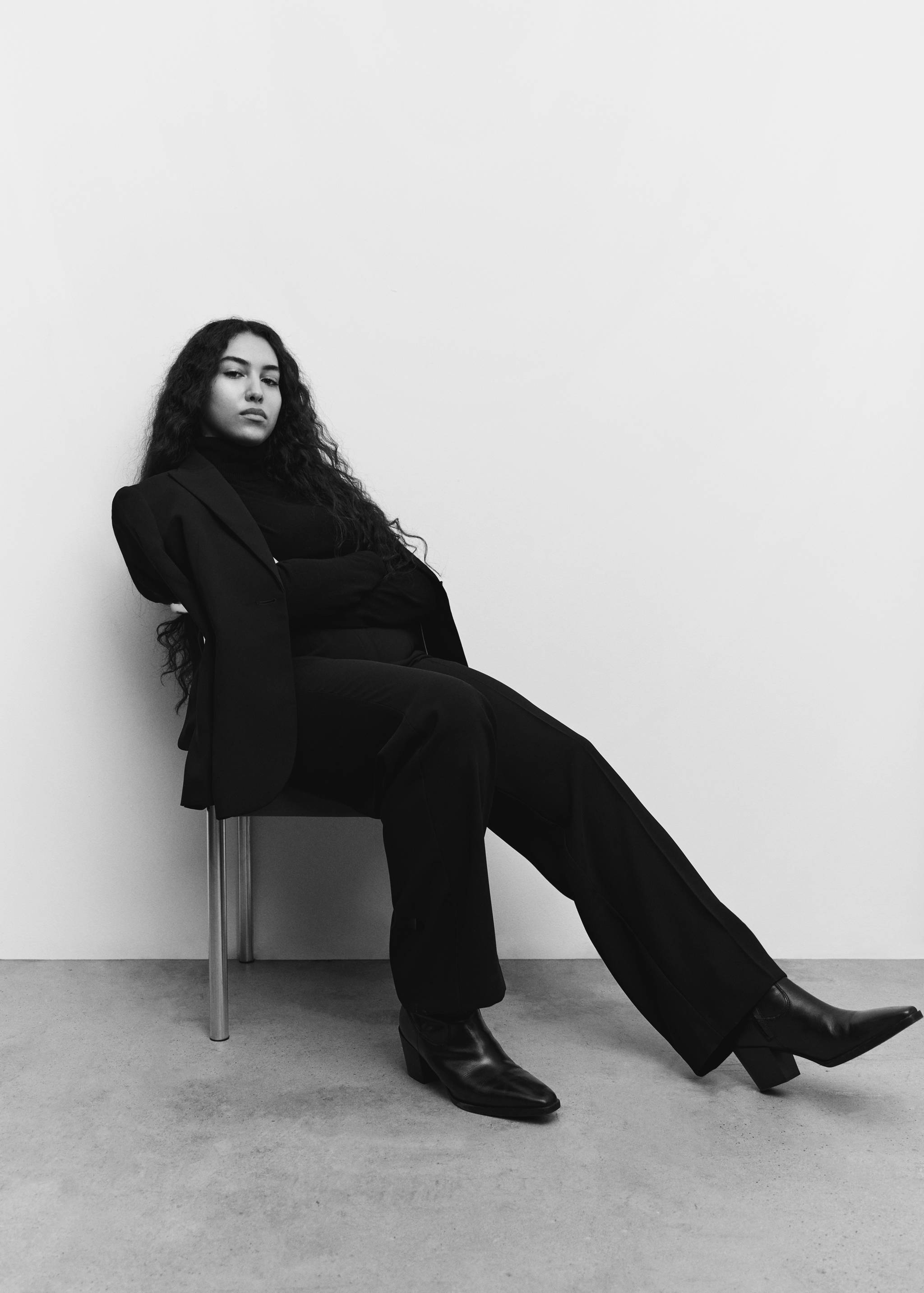 阔腿西装裤 - null