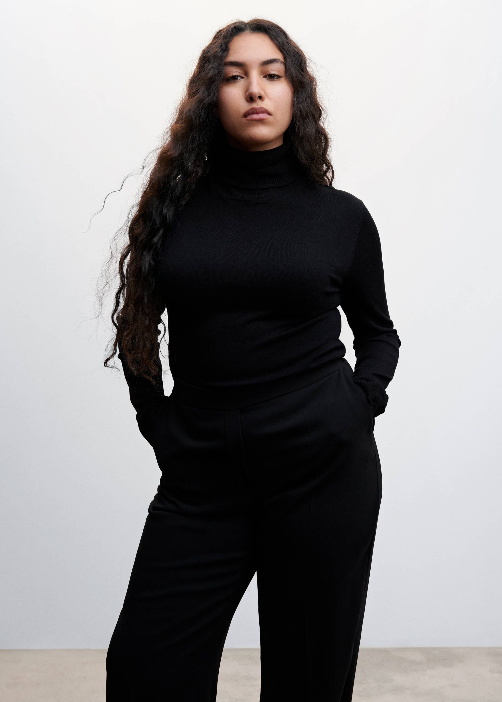 阔腿西装裤 - null