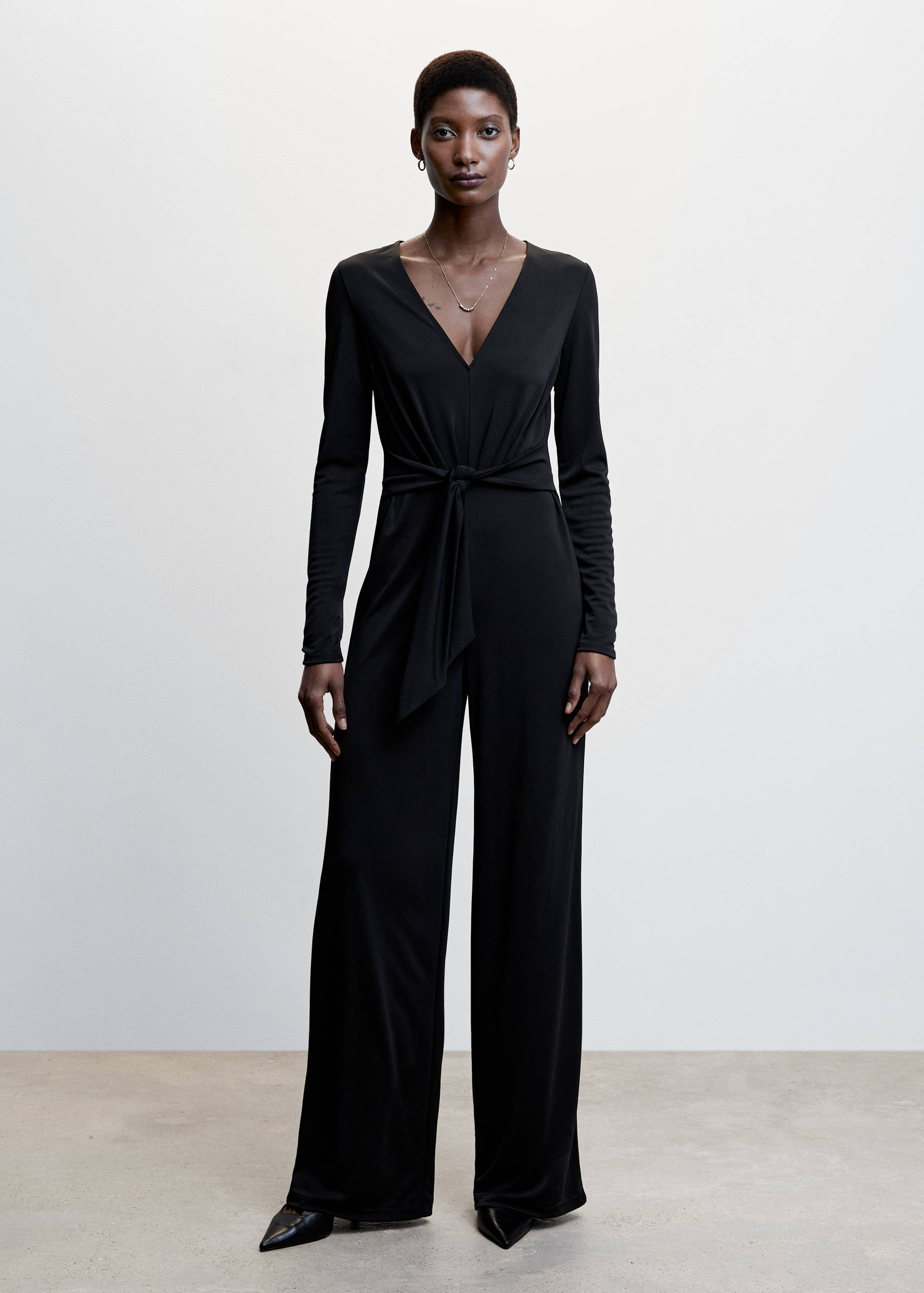 Bow long jumpsuit - General plane