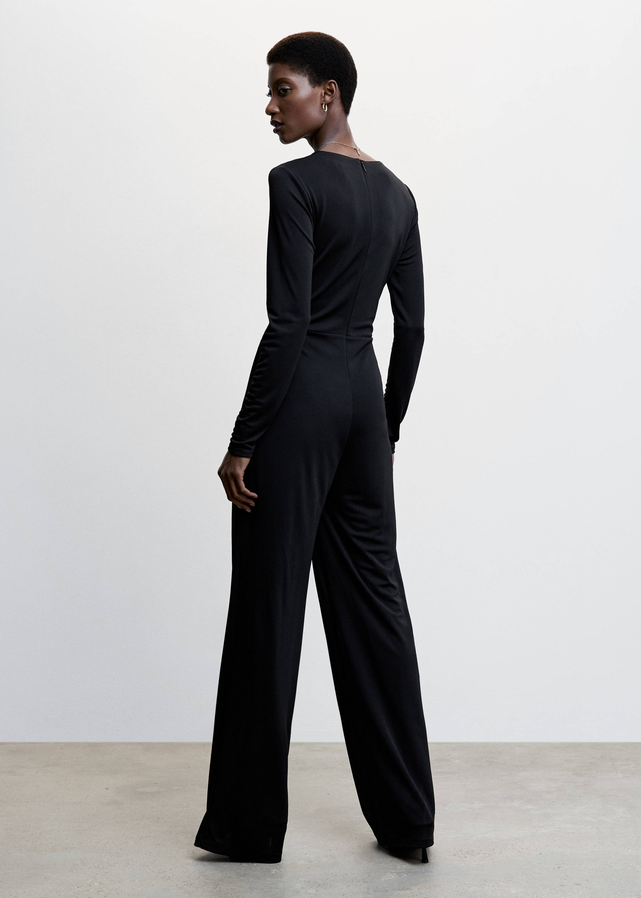 Bow long jumpsuit - Reverse of the article