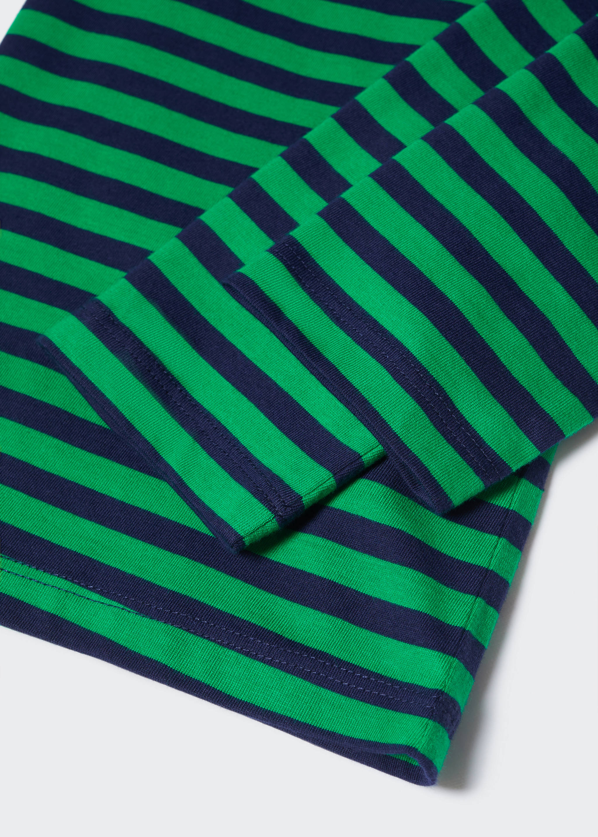 Striped 100% cotton t-shirt - Details of the article 8