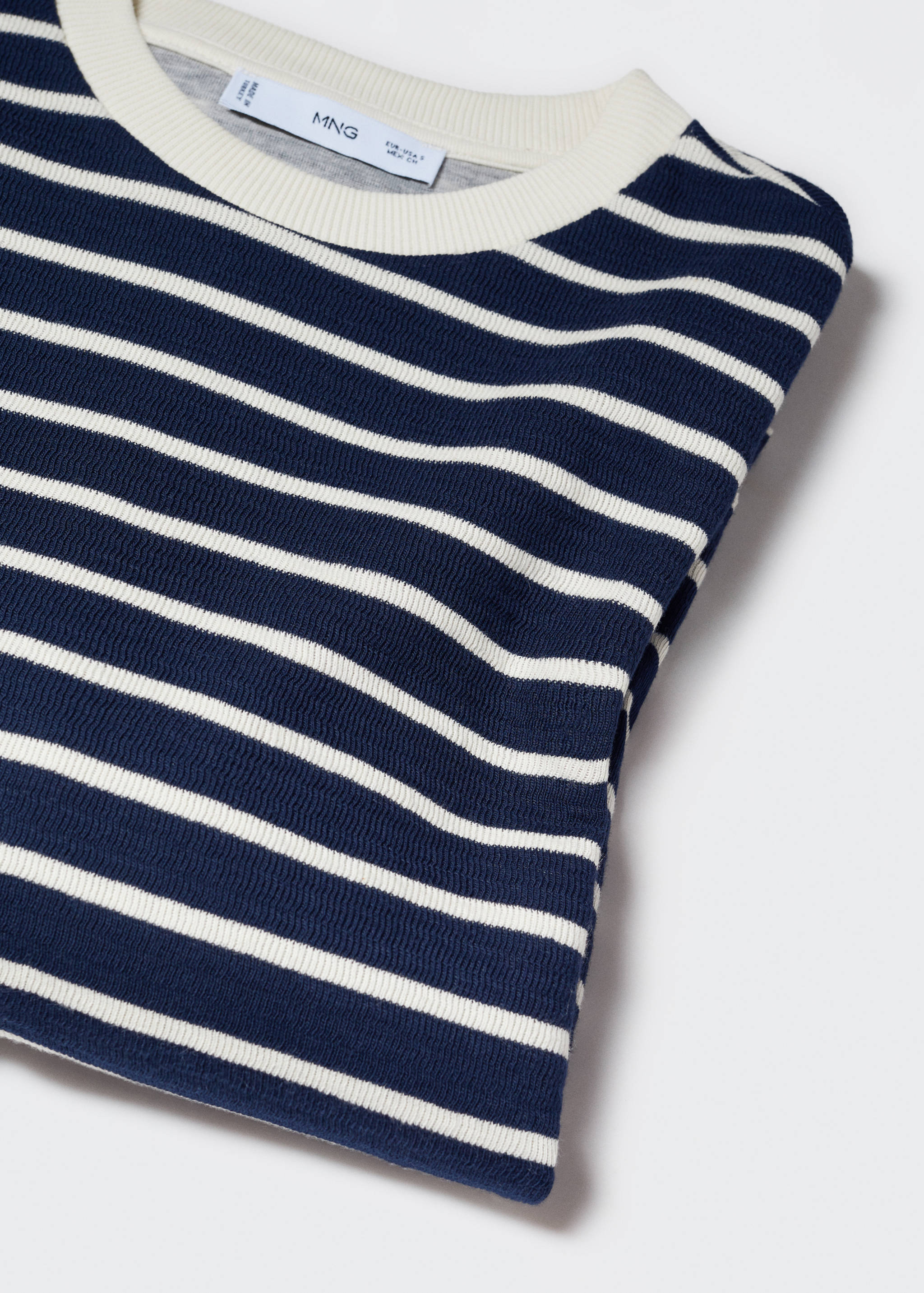T-shirt coton à rayures - Détail de l'article 8