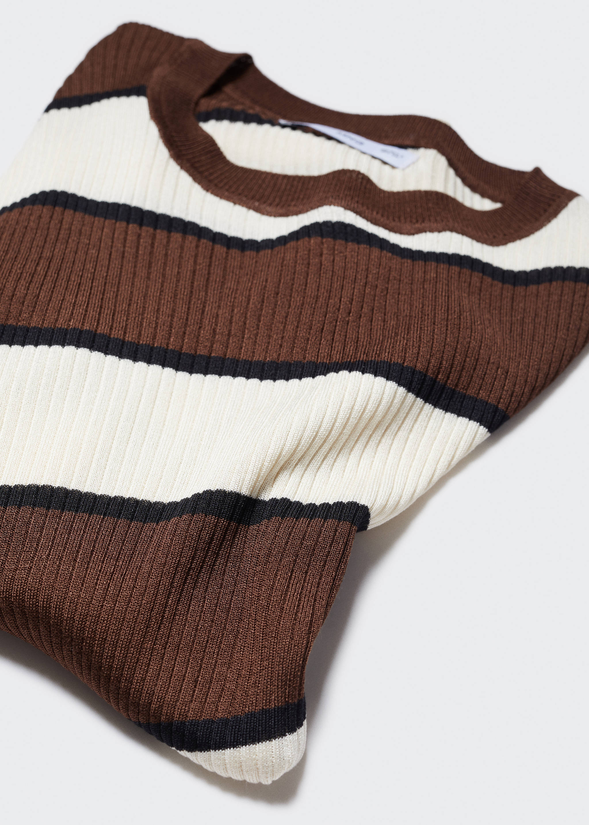 Striped rib sweater - Details of the article 8