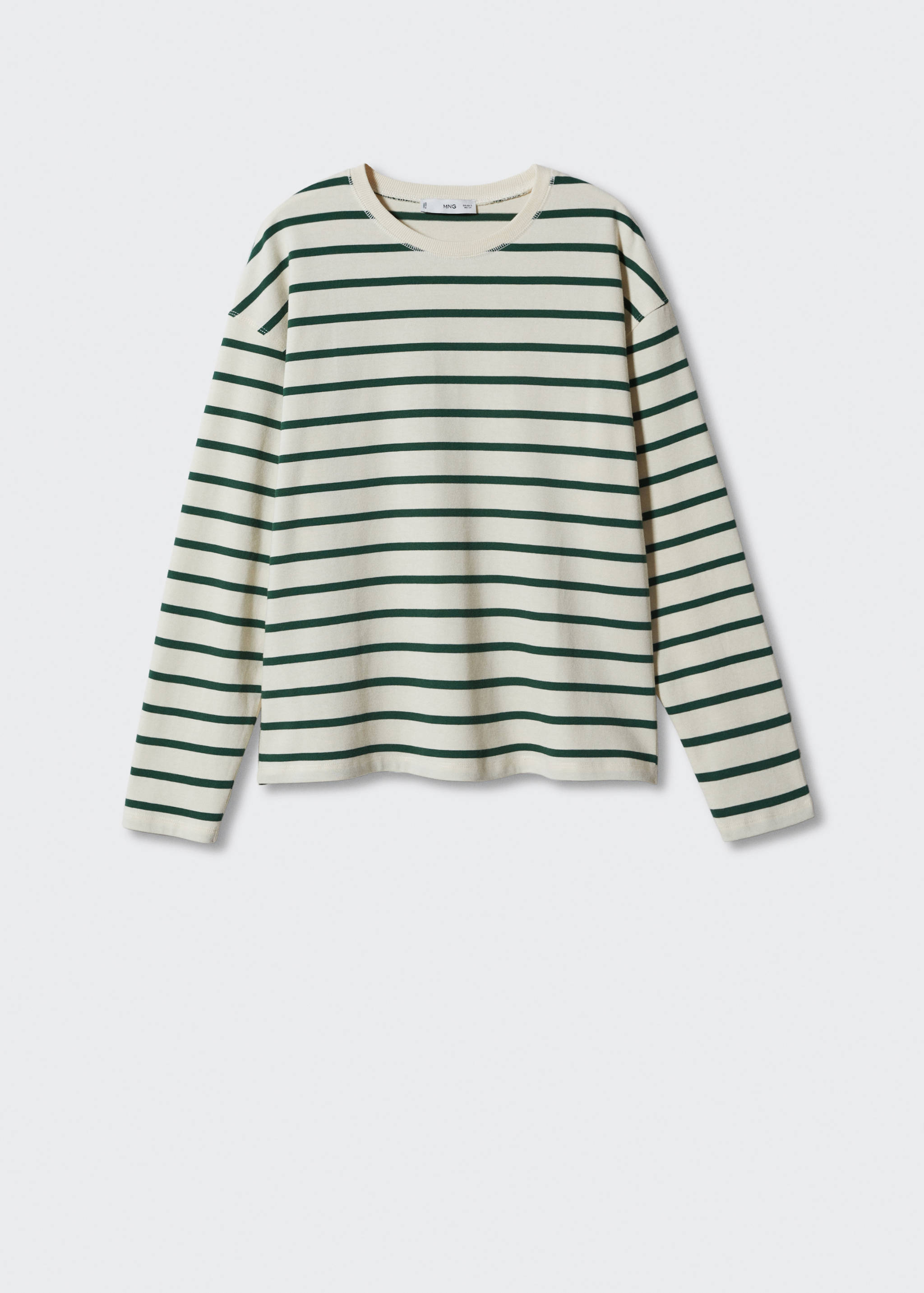 Striped cotton-blend sweatshirt - Article without model