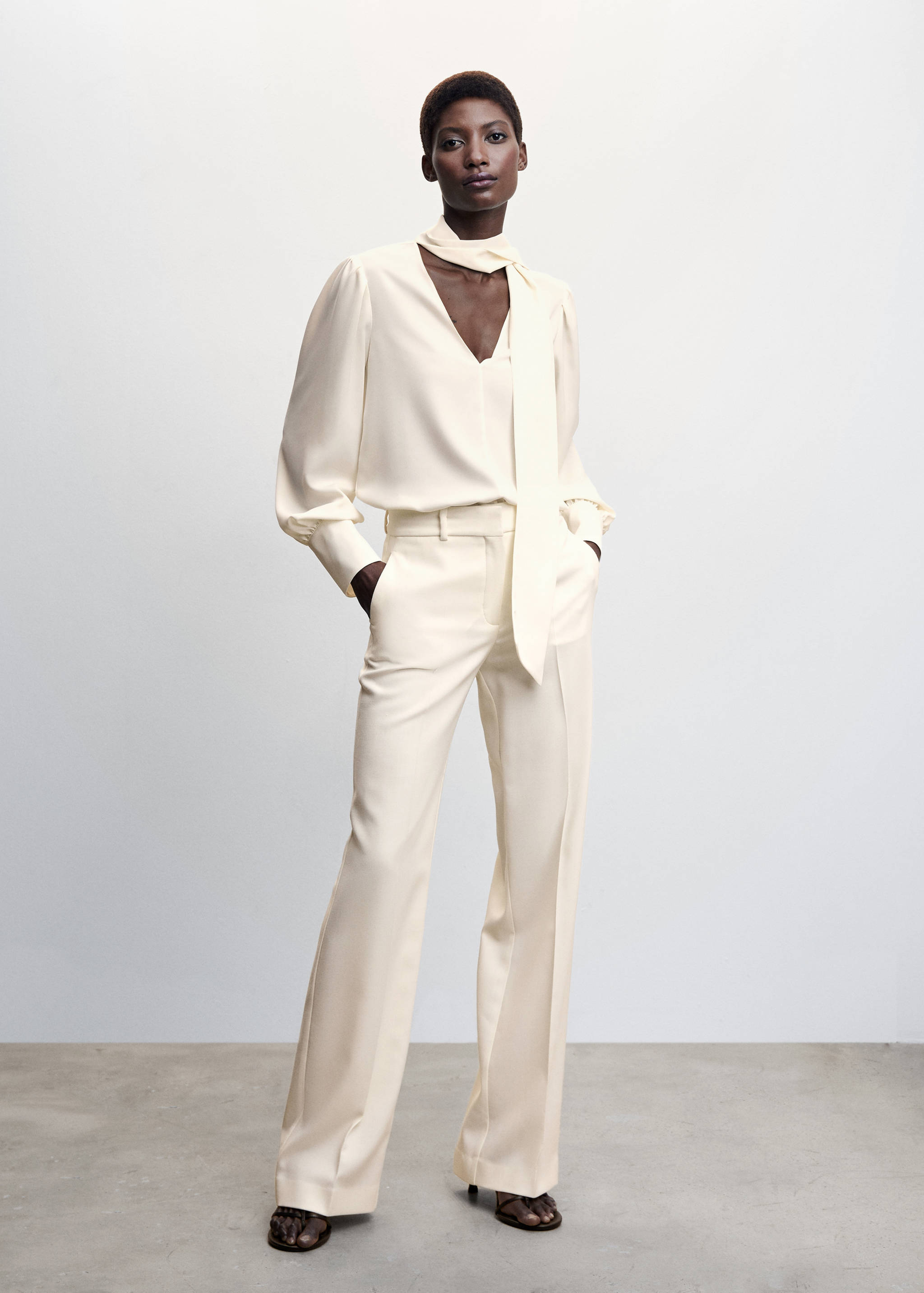 蕾丝花边宽松上衣 - null