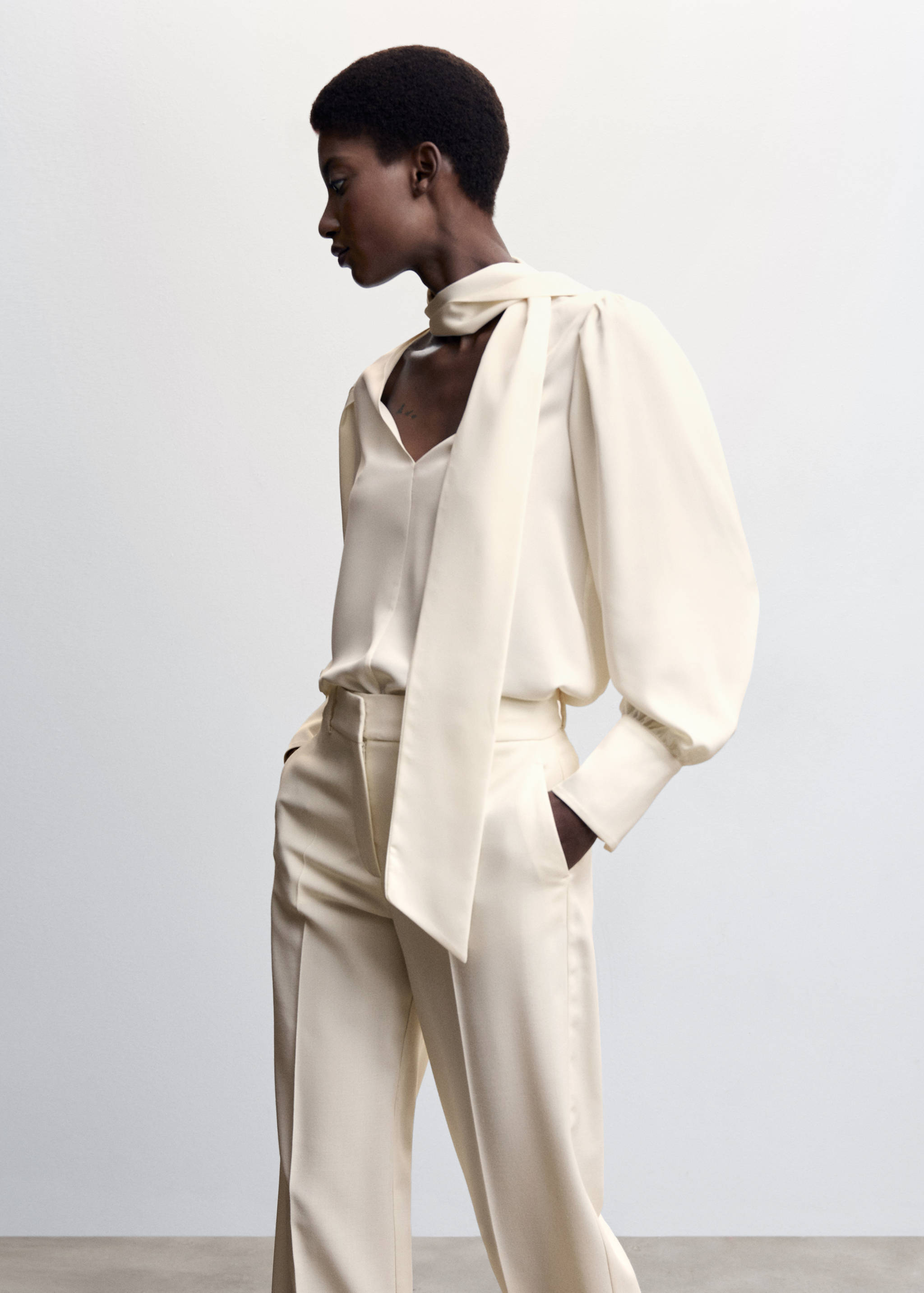 蕾丝花边宽松上衣 - null