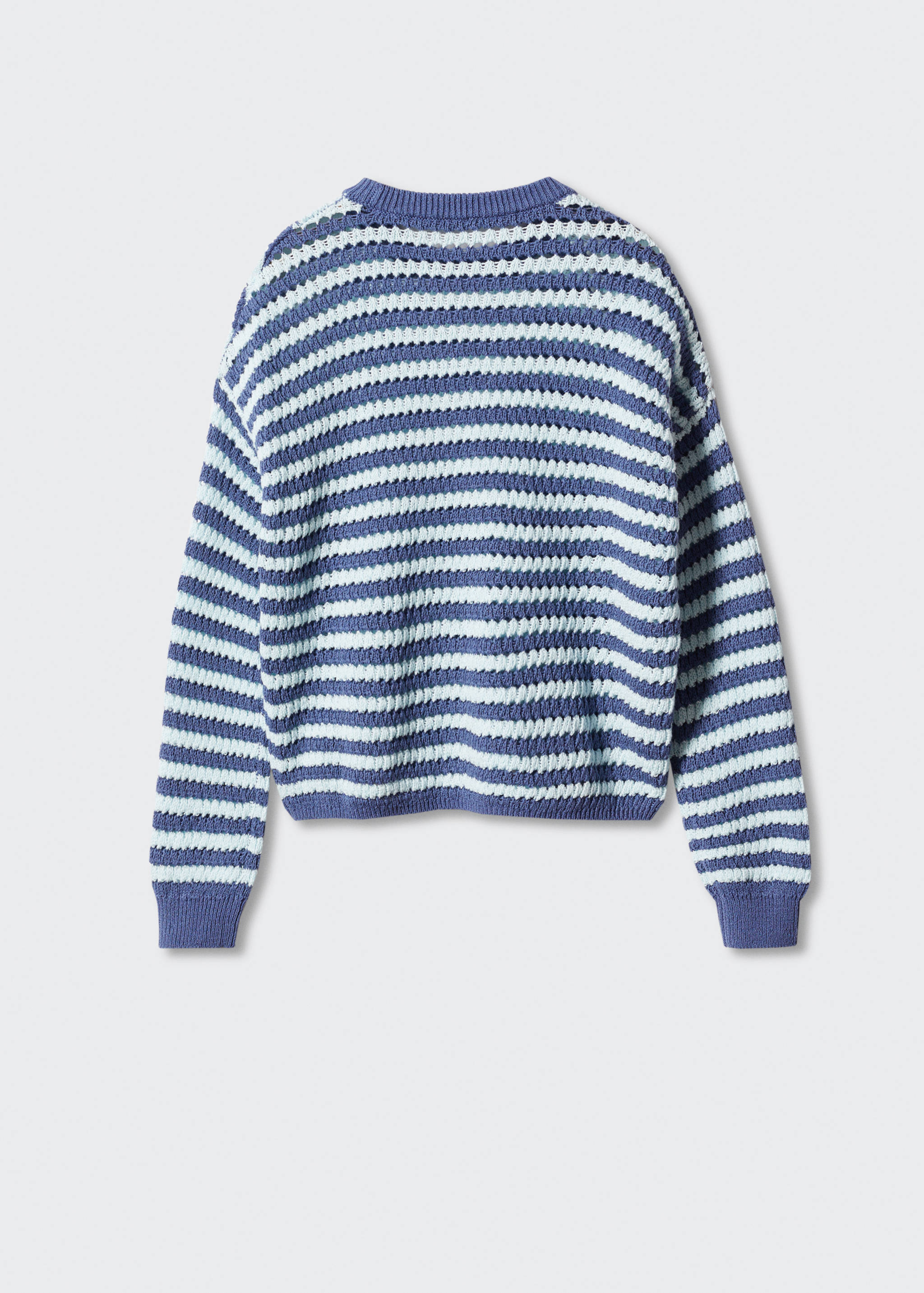 Striped openwork knit sweater - Reverse of the article
