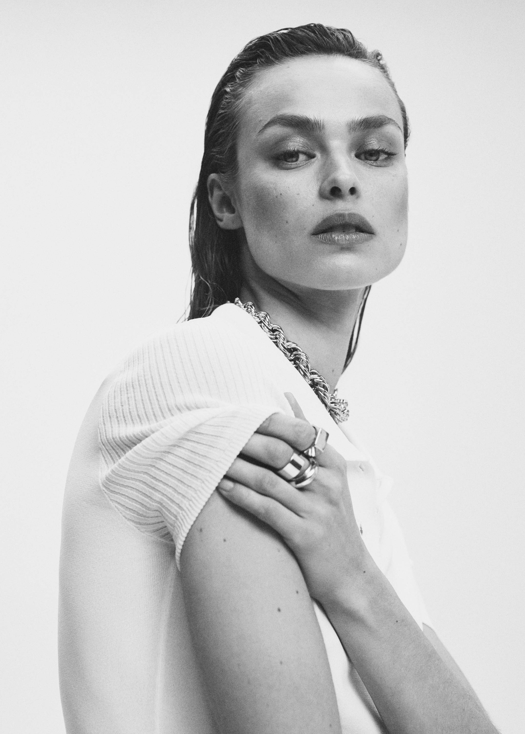 Polo style sweater - Details of the article 1