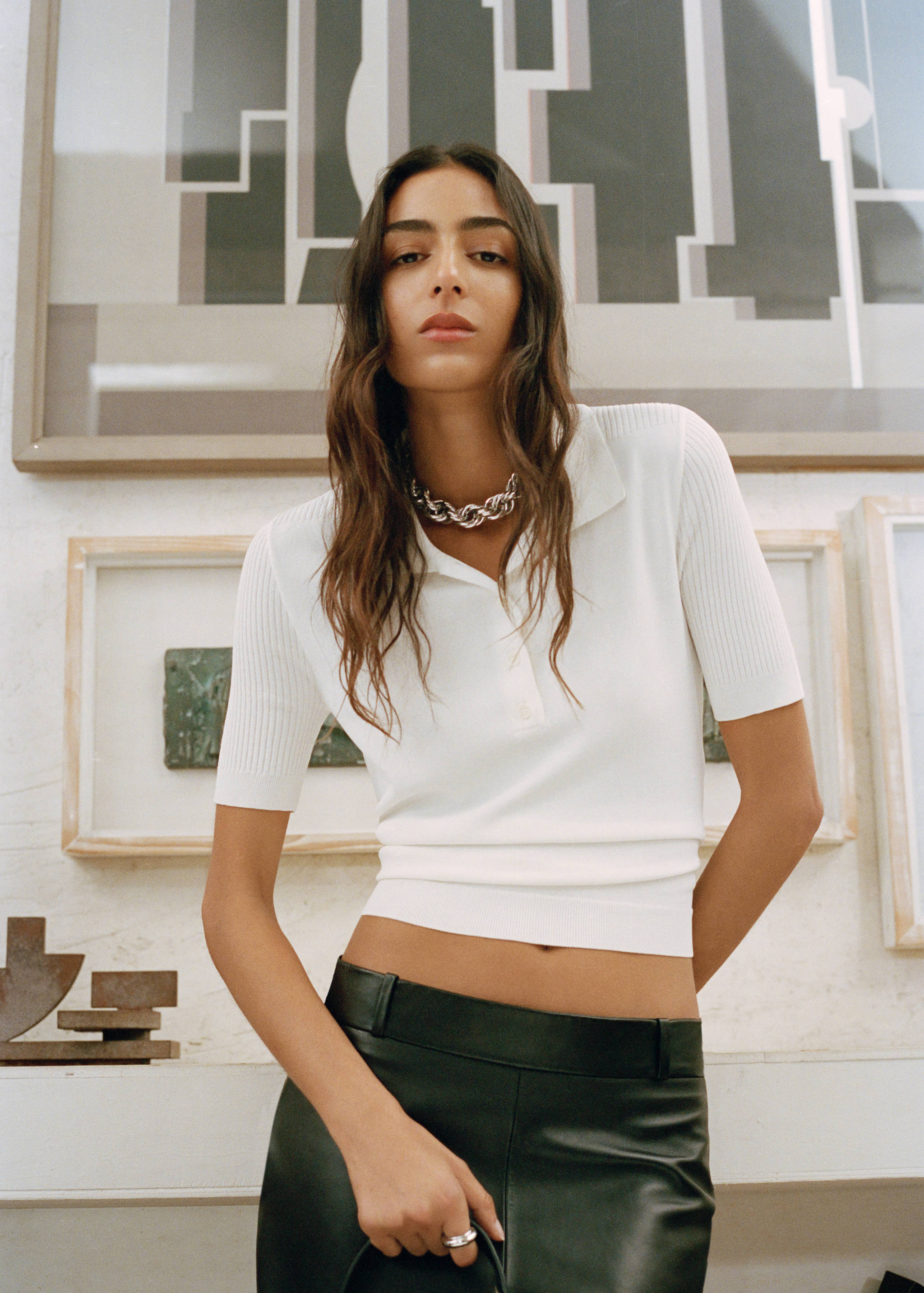 Polo style sweater - Details of the article 7