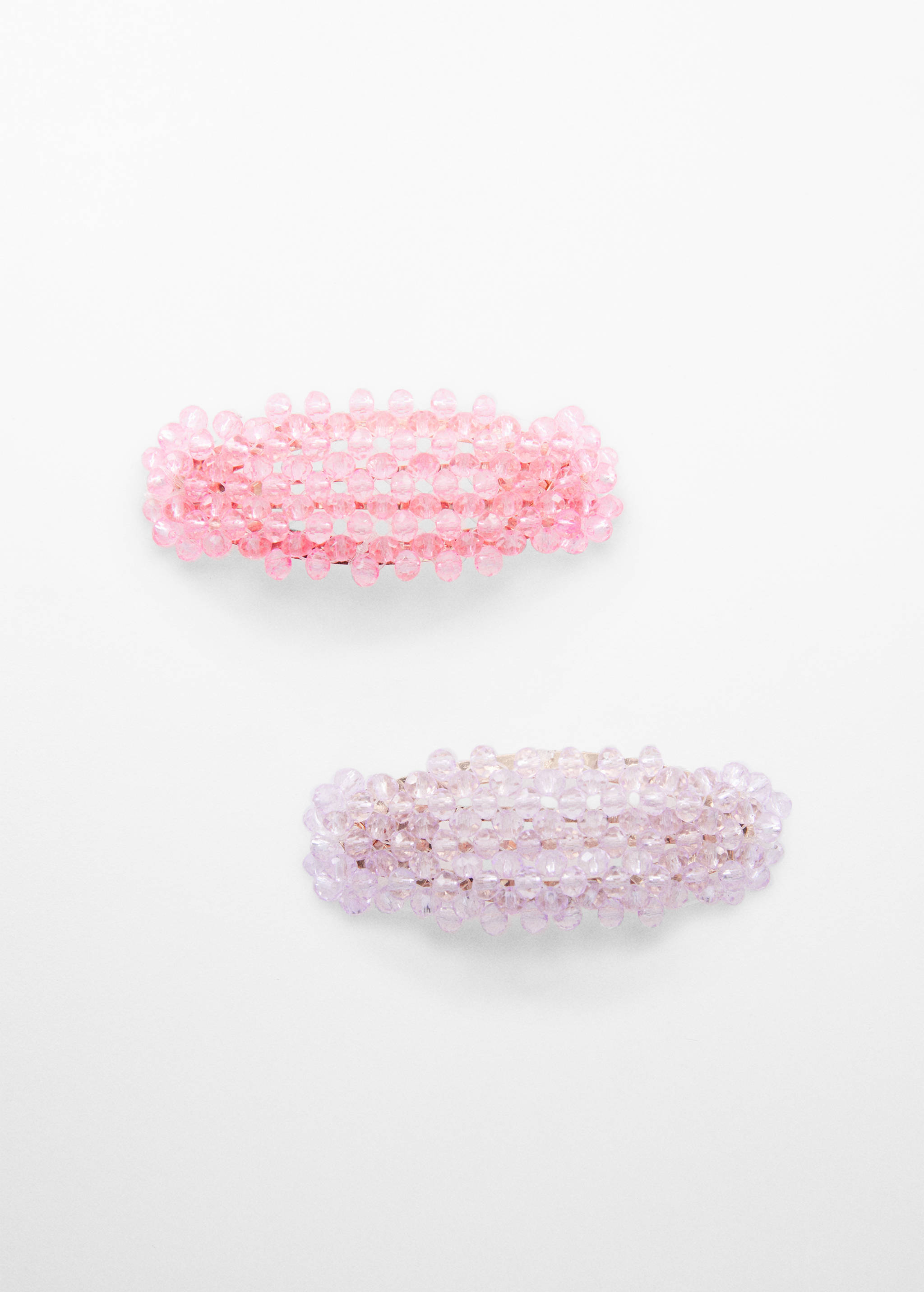 Pack of 2 beaded barrettes - Article without model