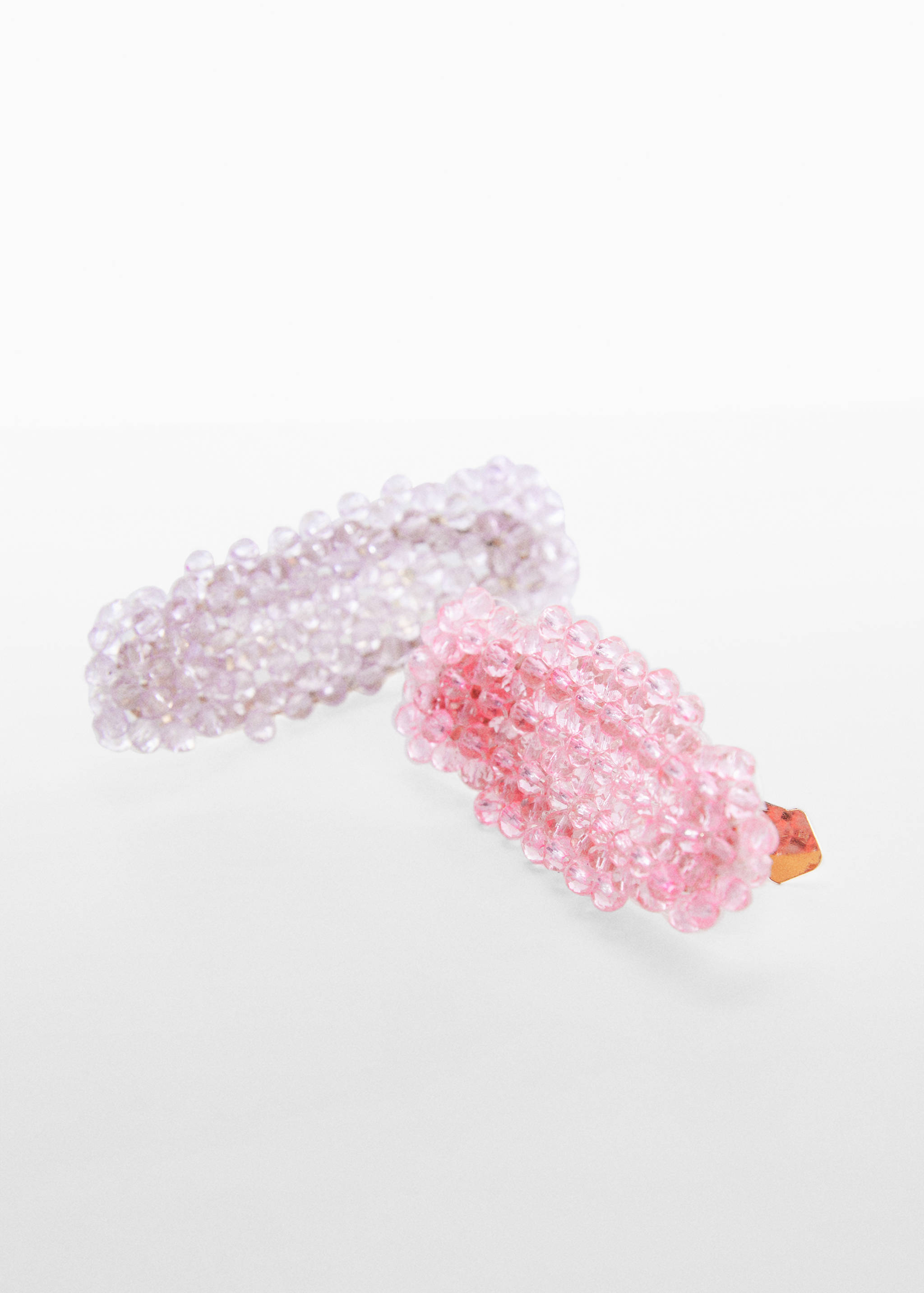 Pack of 2 beaded barrettes - Medium plane