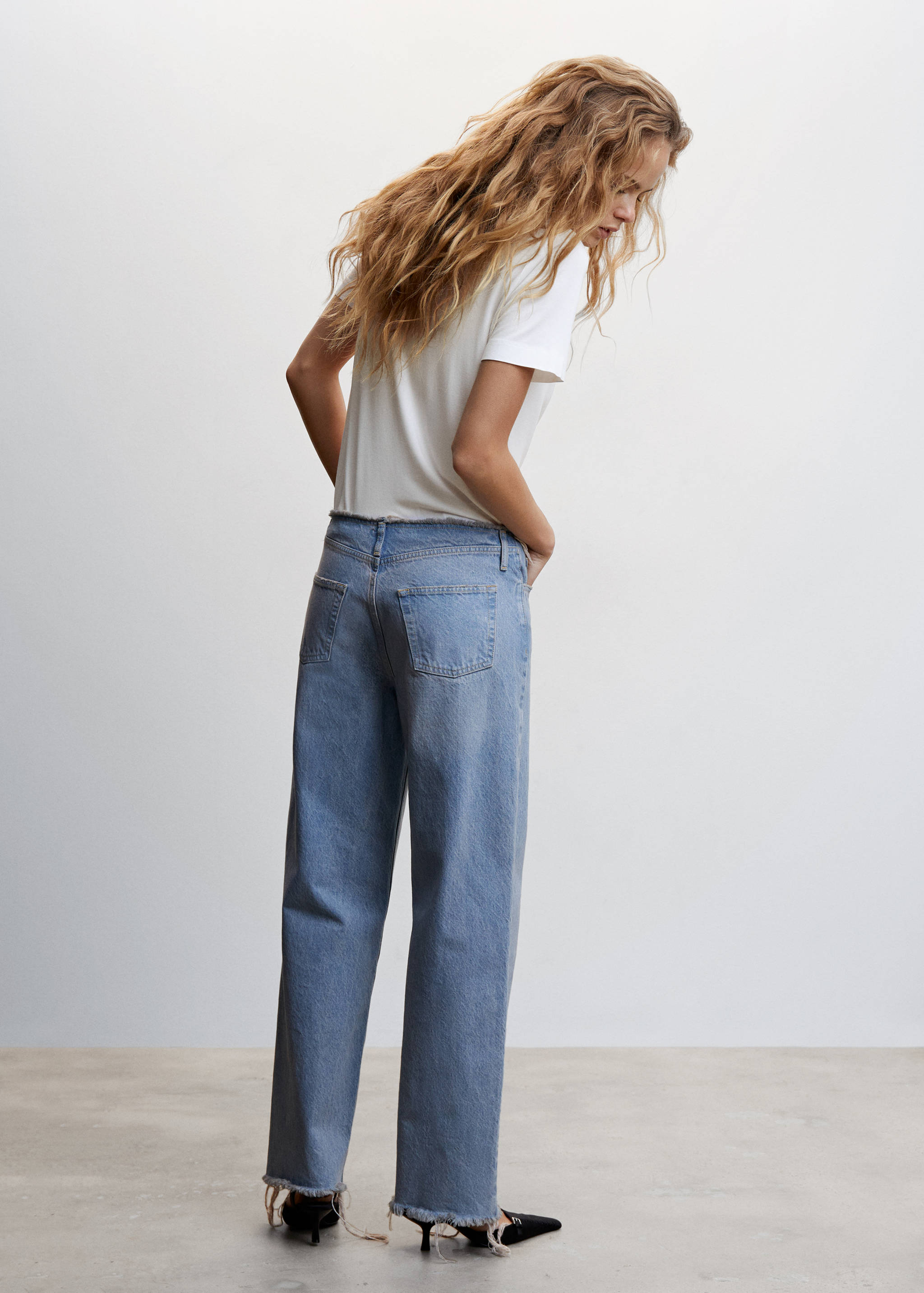 T-shirt fluide col V - Verso de l’article