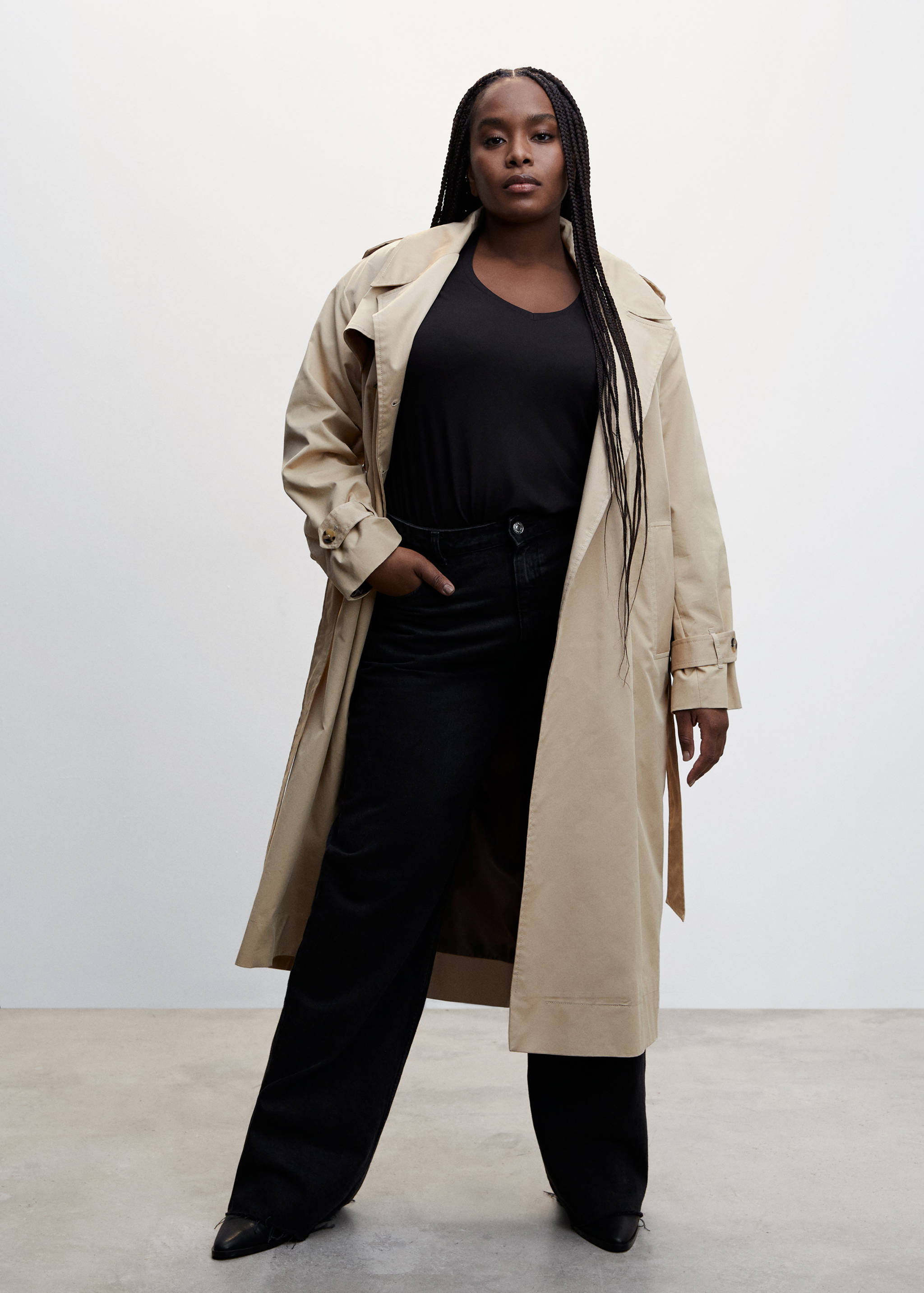 T-shirt fluide col V - Détail de l'article 3