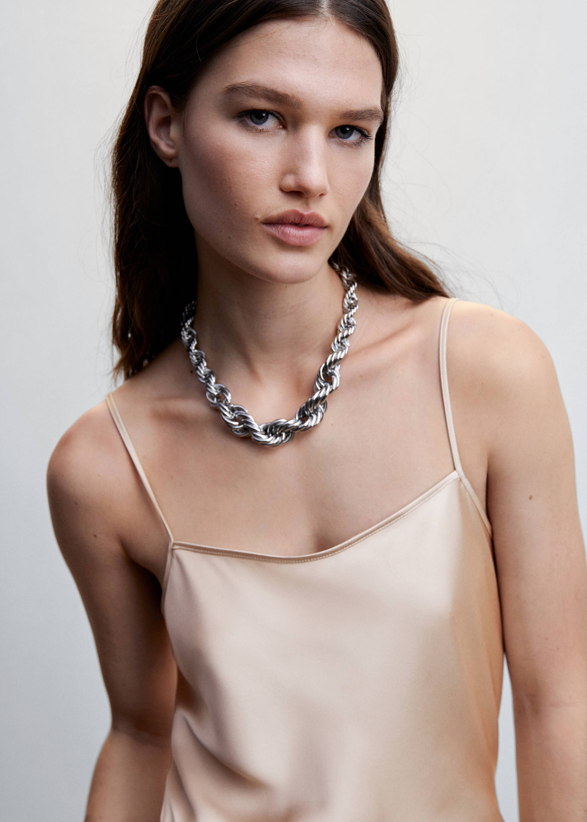 Satin lace top - Details of the article 1