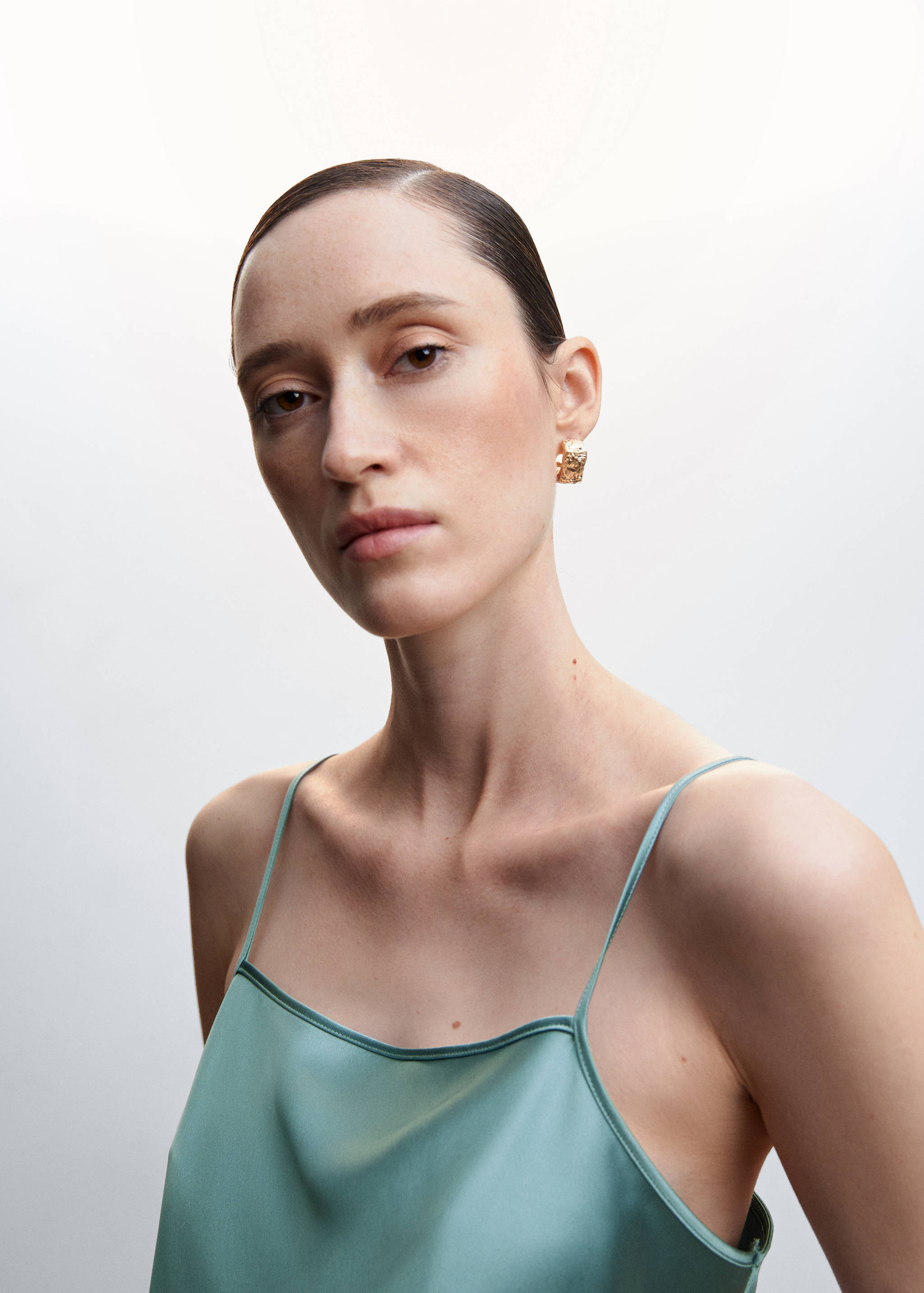 Satin lace top - Details of the article 1