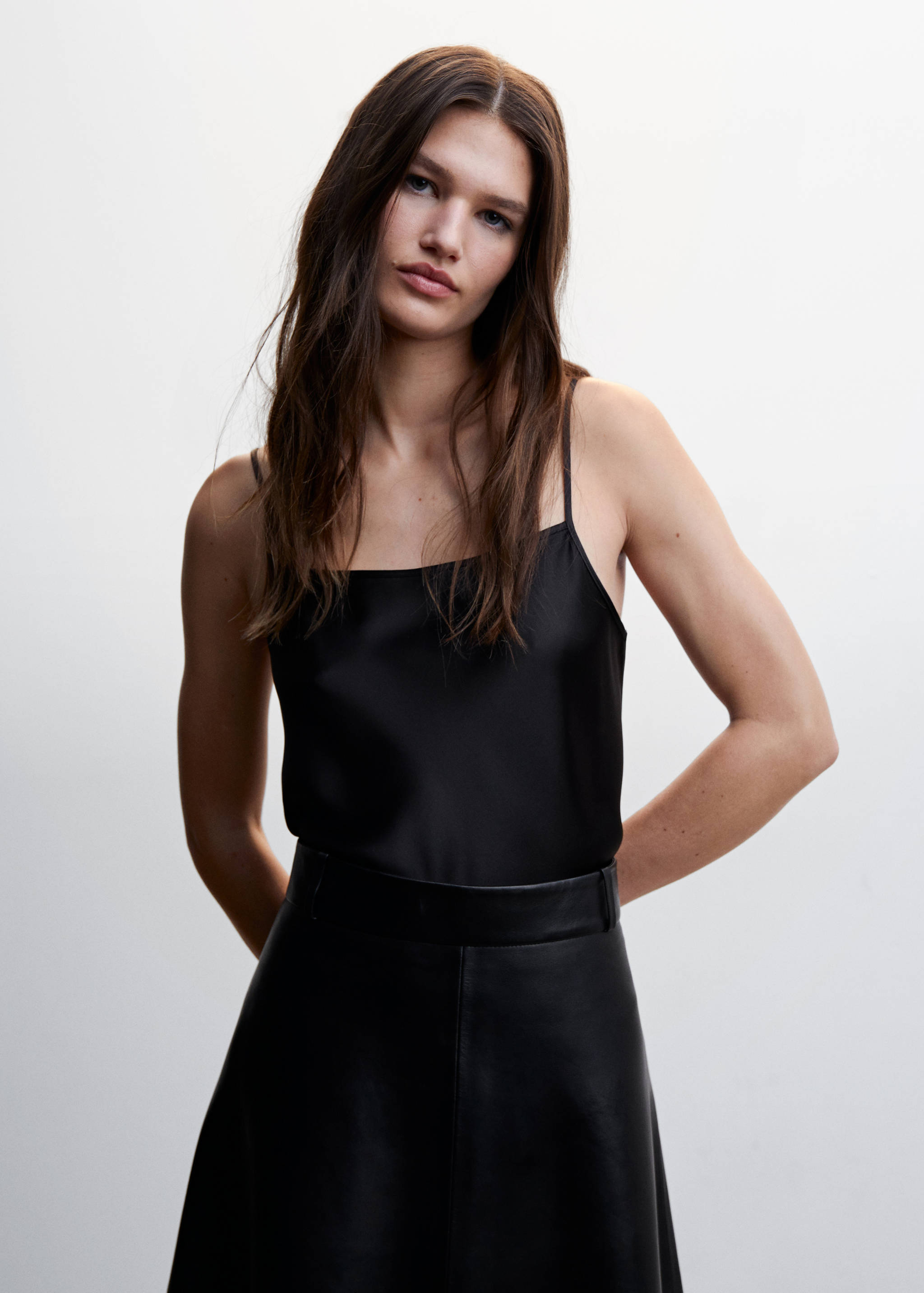 Satin lace top - Medium plane