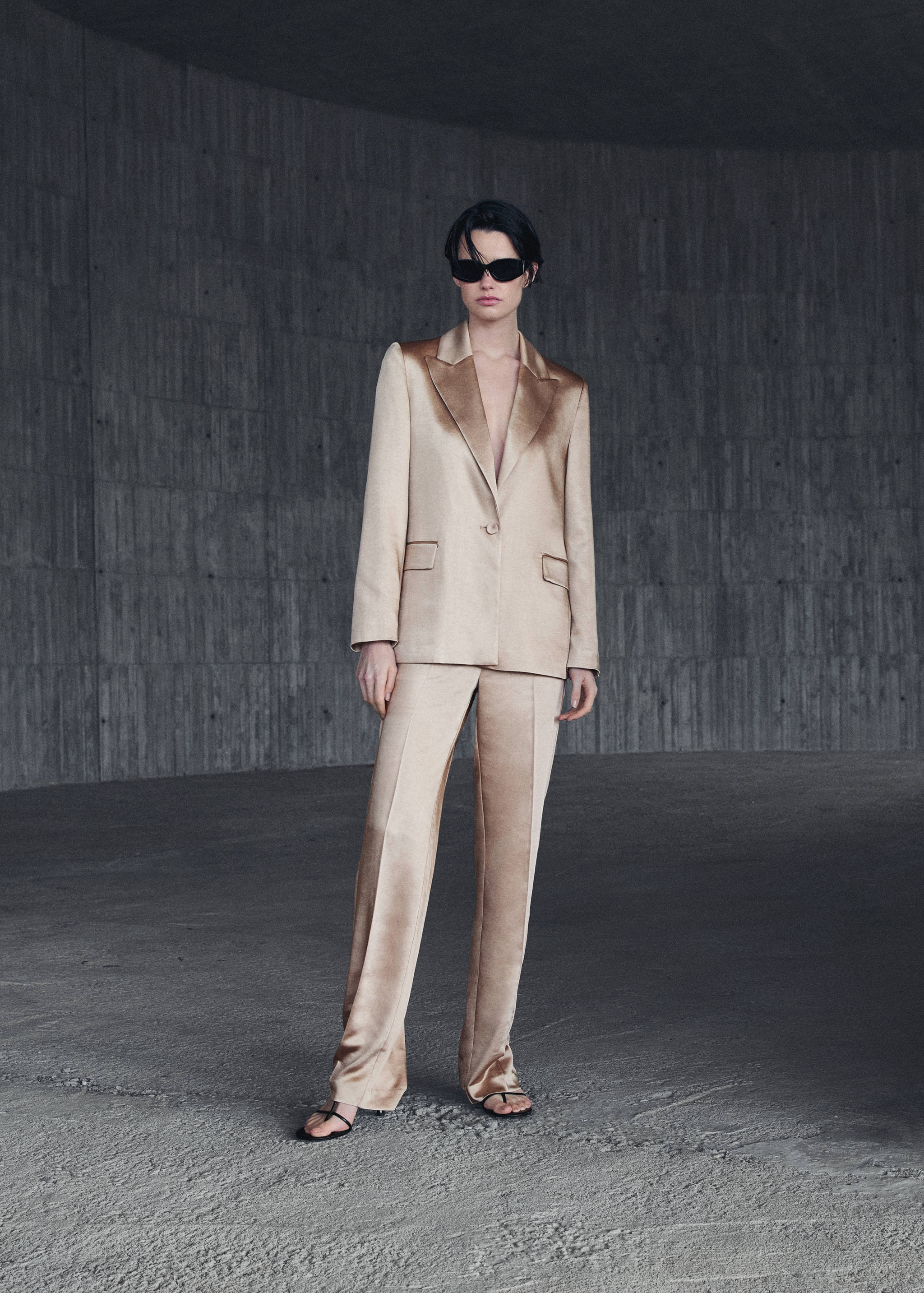 Pantalon satiné taille élastique - Détail de l'article 6