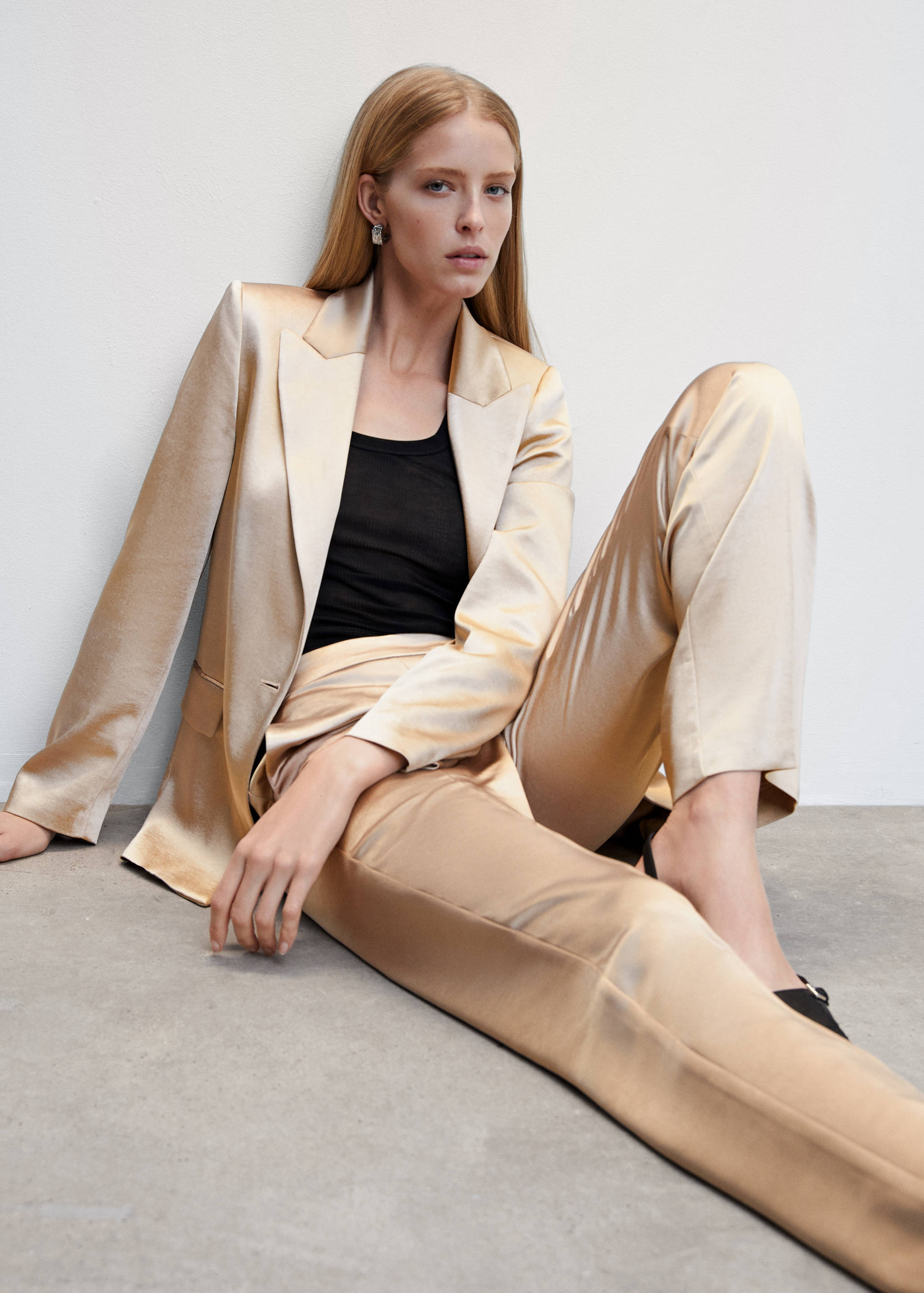 Pantalon satiné taille élastique - Détail de l'article 2