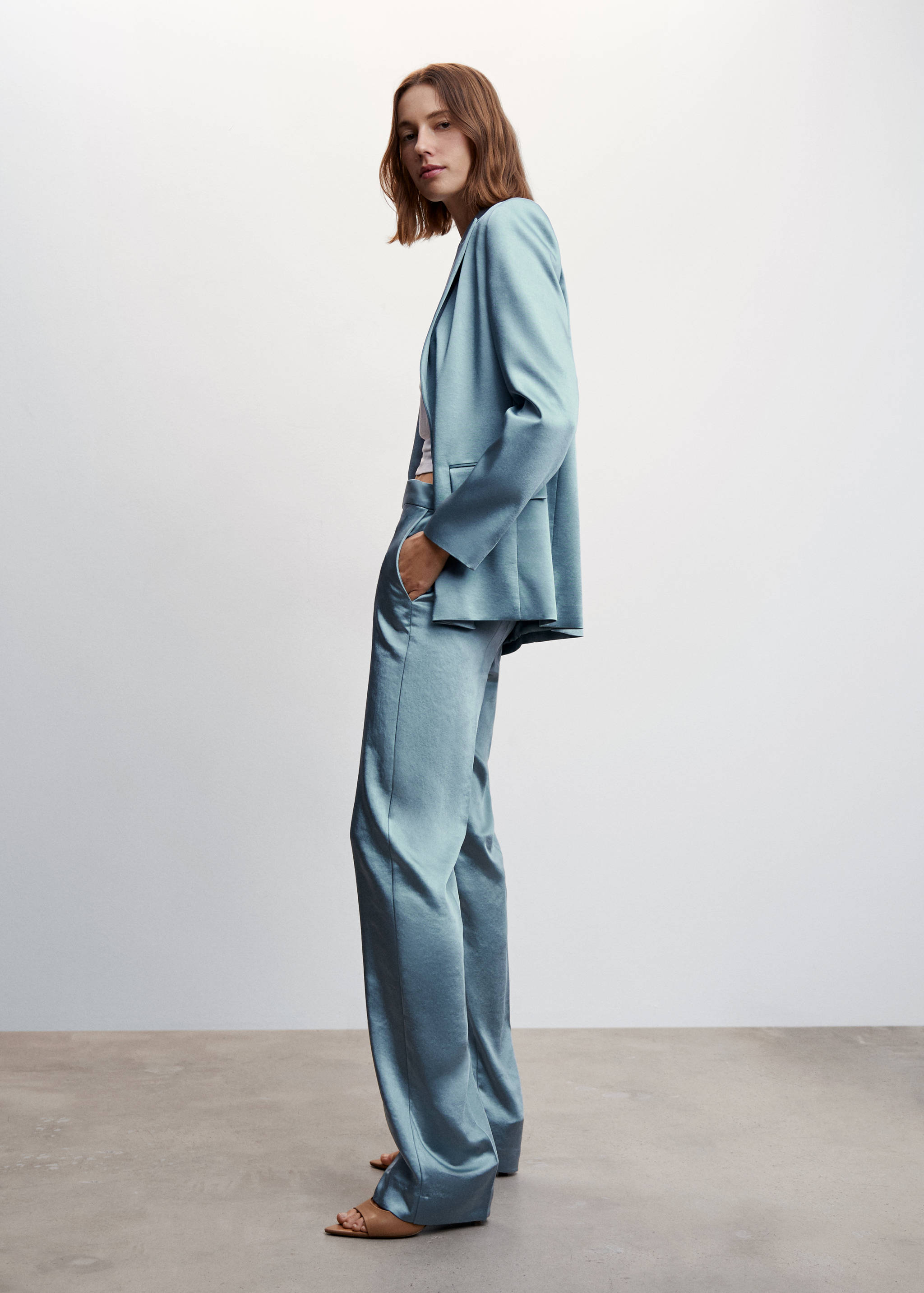 Pantalon satiné taille élastique - Détail de l'article 2