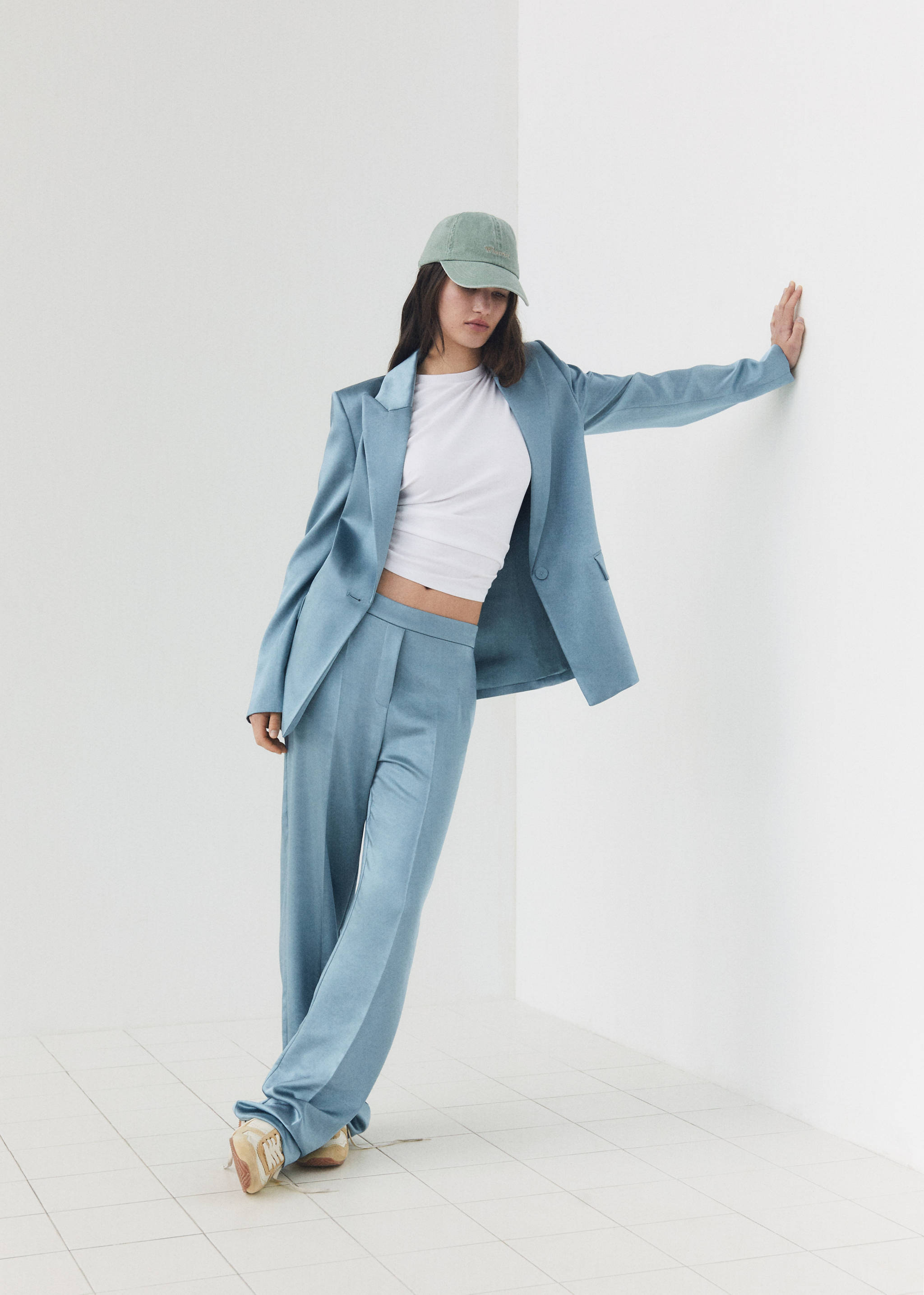 Pantalon satiné taille élastique - Détail de l'article 7