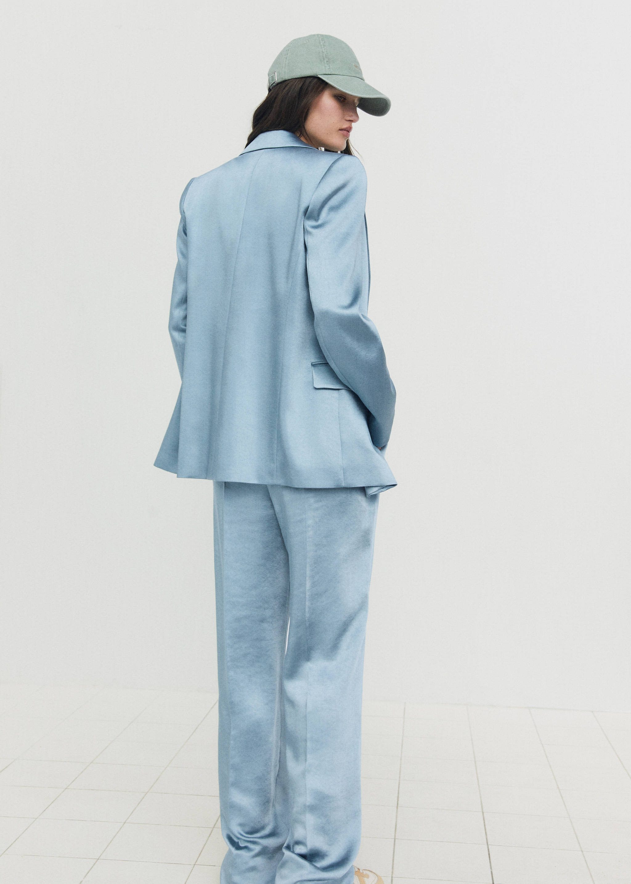 Pantalon satiné taille élastique - Détail de l'article 9