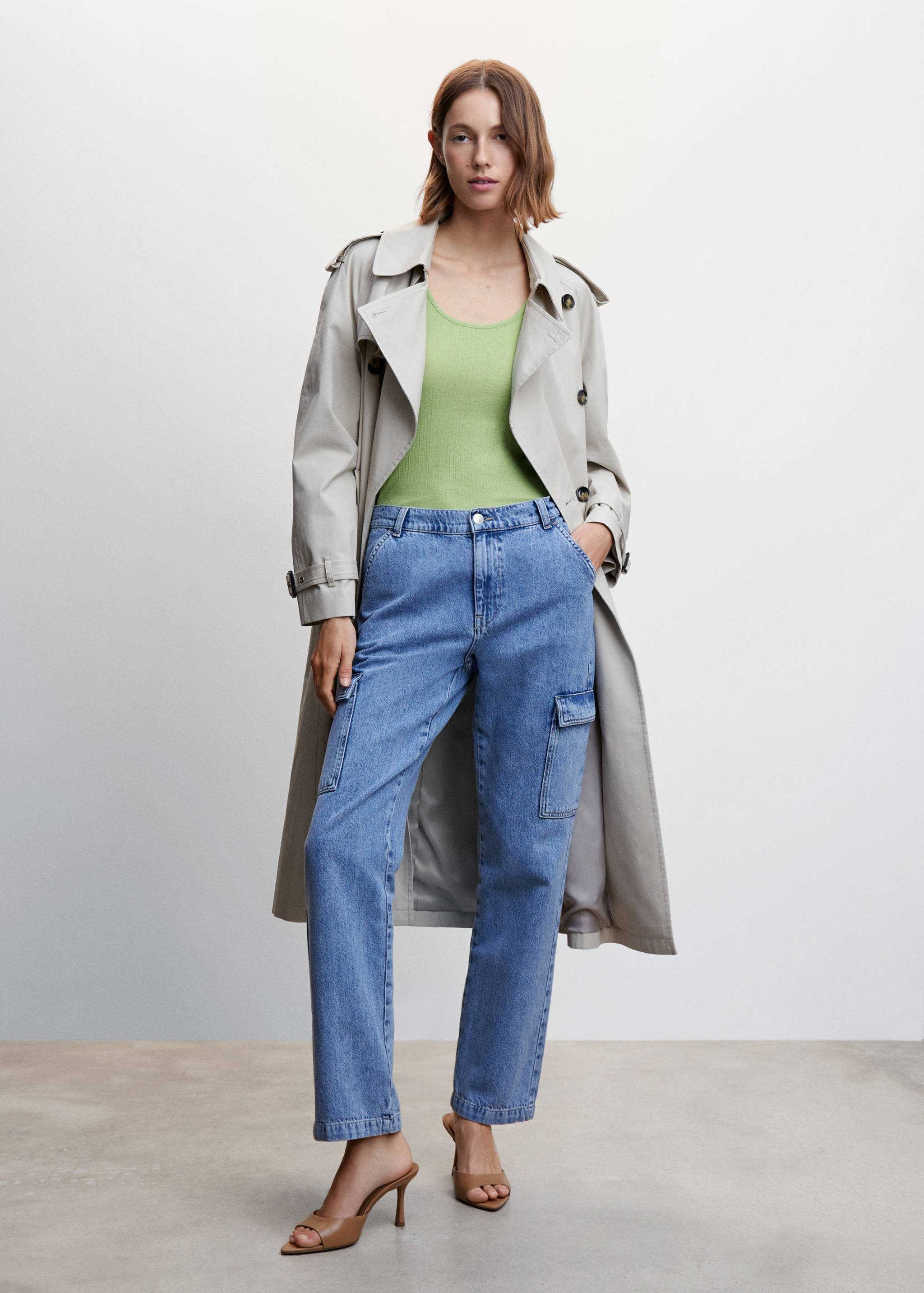 Ribbed strap T-shirt - General plane