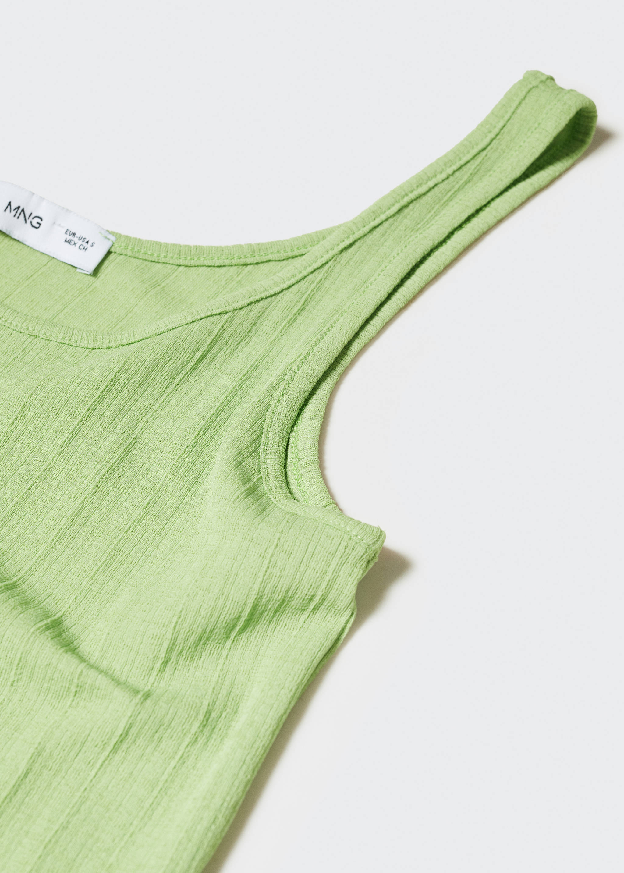Ribbed strap T-shirt - Details of the article 8