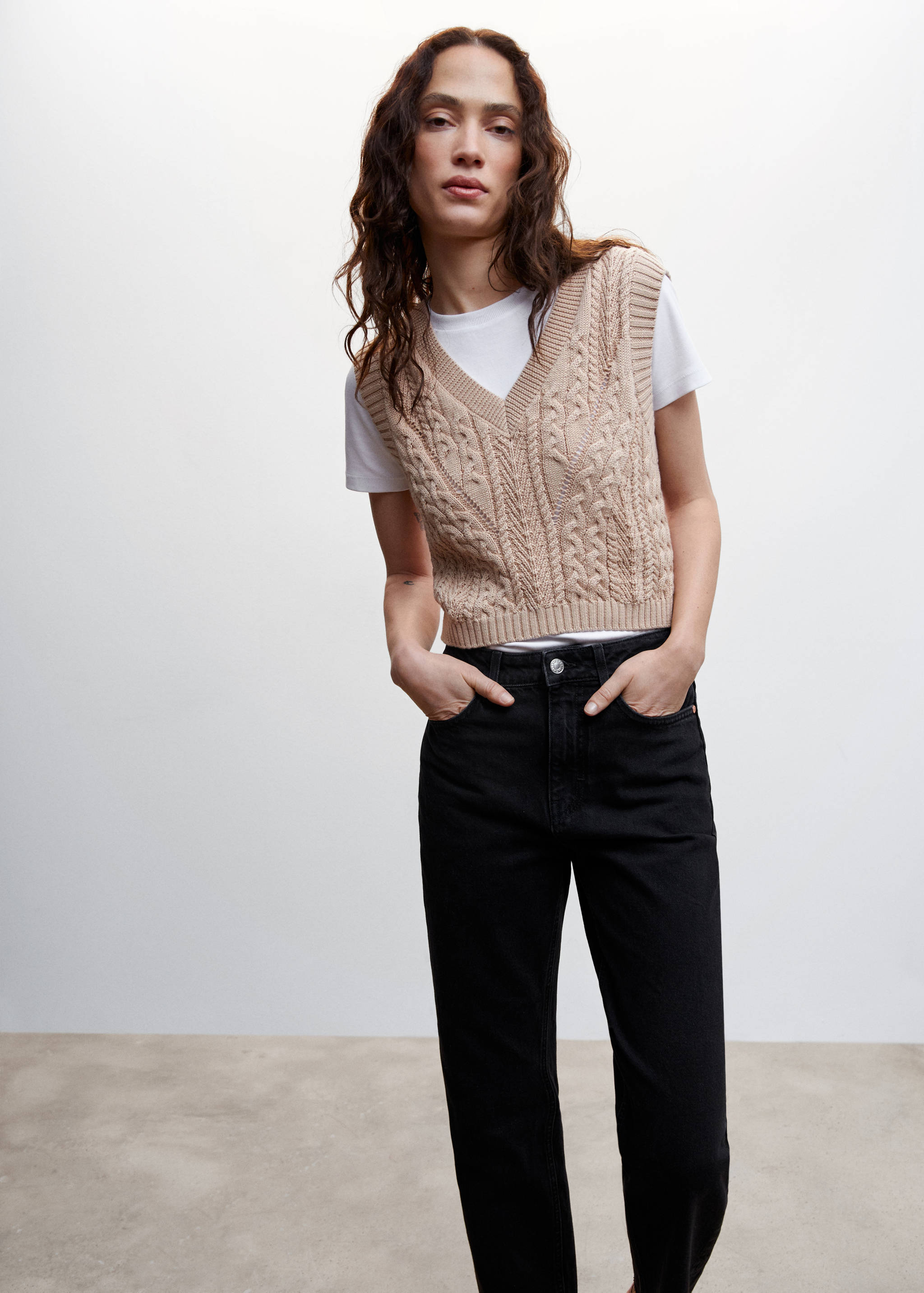 Jeans rectos tiro alto - Detalle del artículo 1