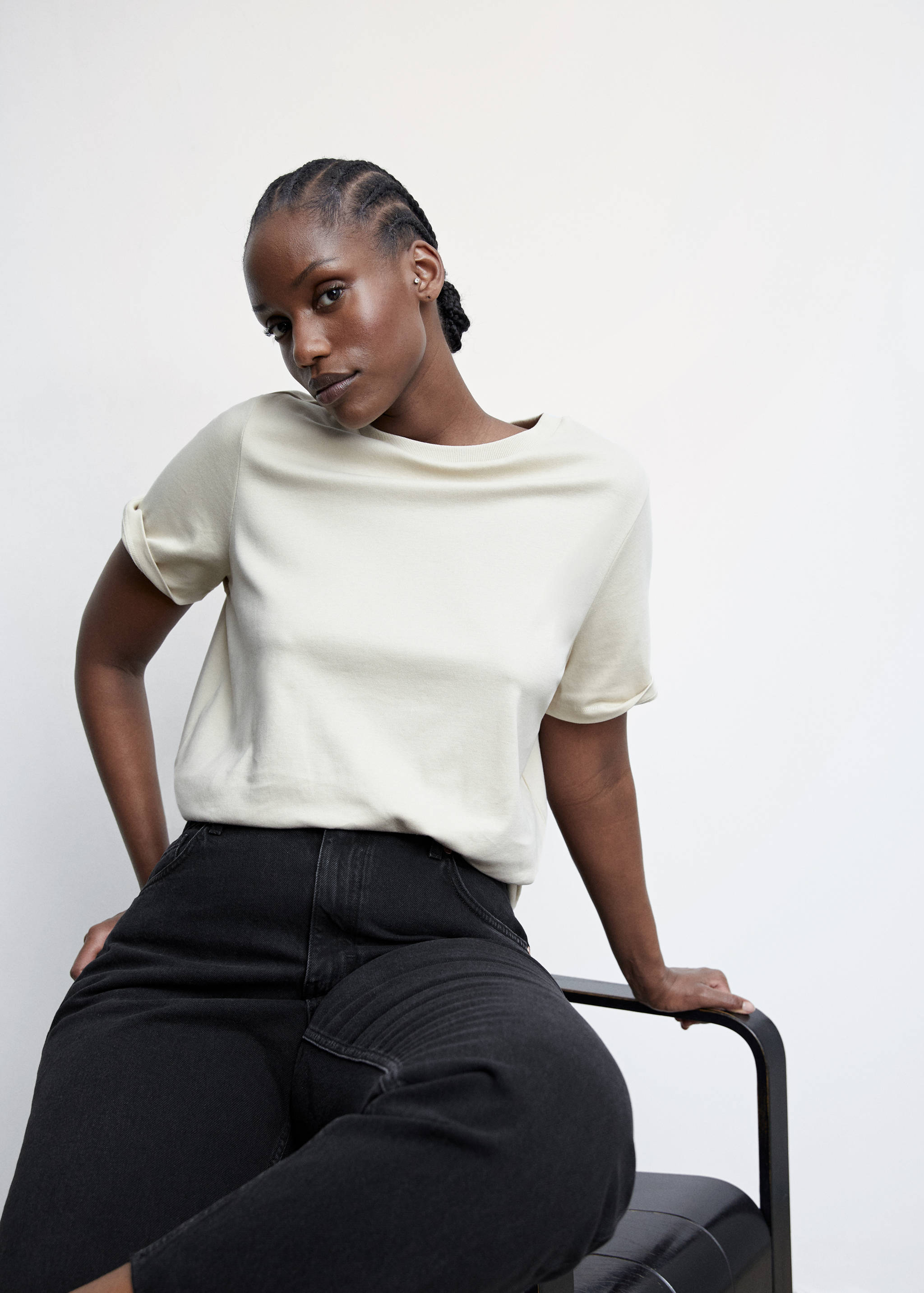 Jeans rectos tiro alto - Detalle del artículo 4