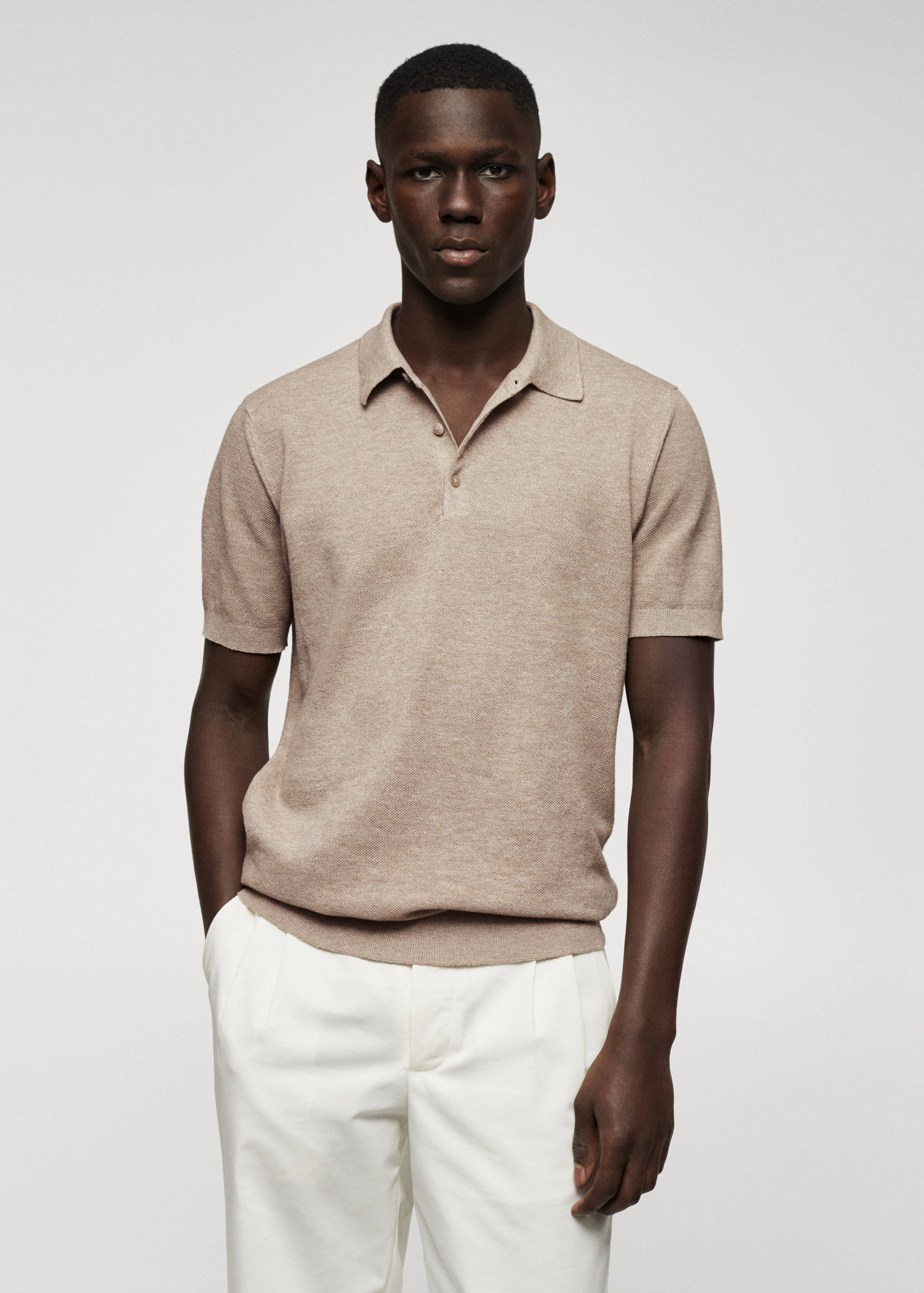 Polo punto algodón - Plano medio