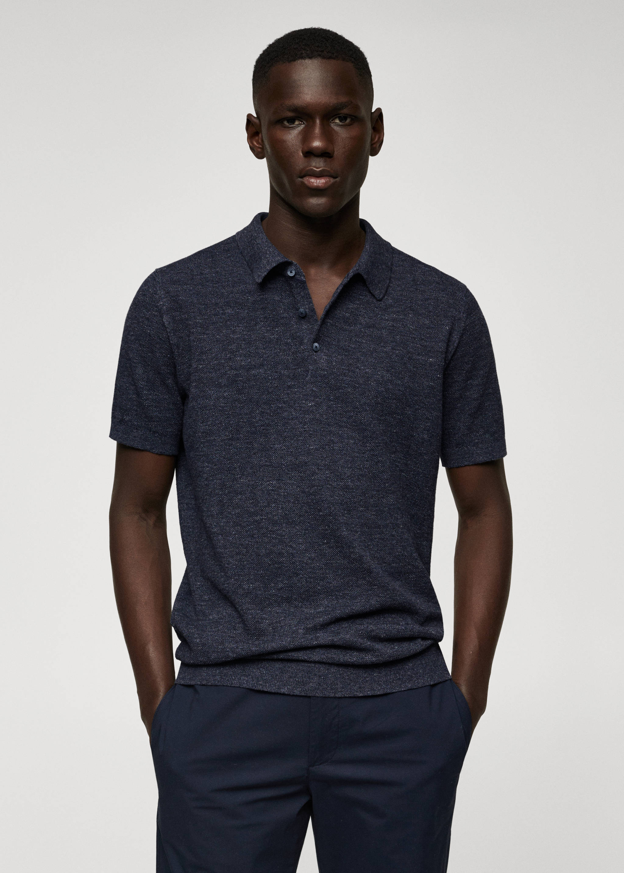 Polo punto algodón - Plano medio