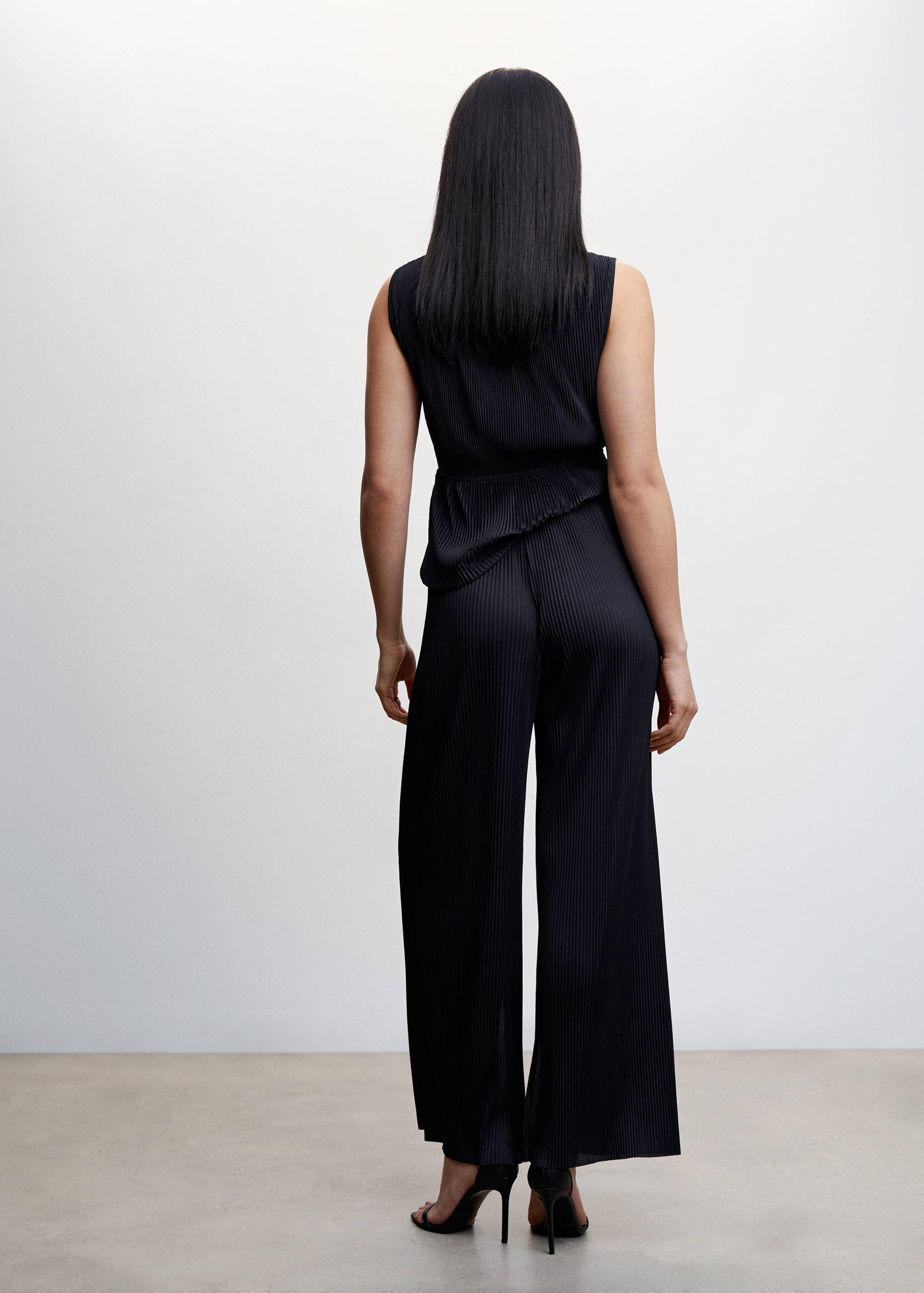 Pantalón palazzo plisado - Reverso del artículo