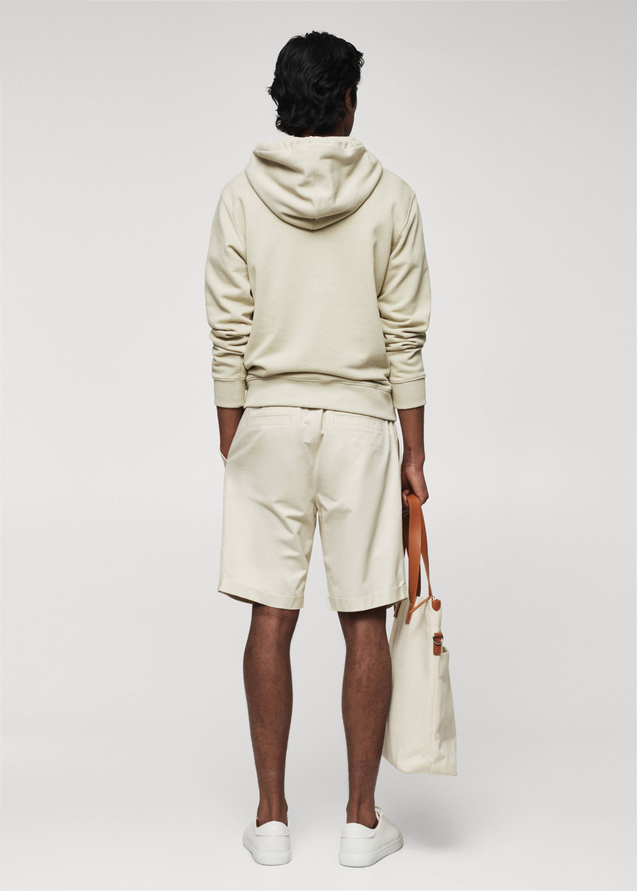 Sudadera capucha 100% algodón texto - Reverso del artículo