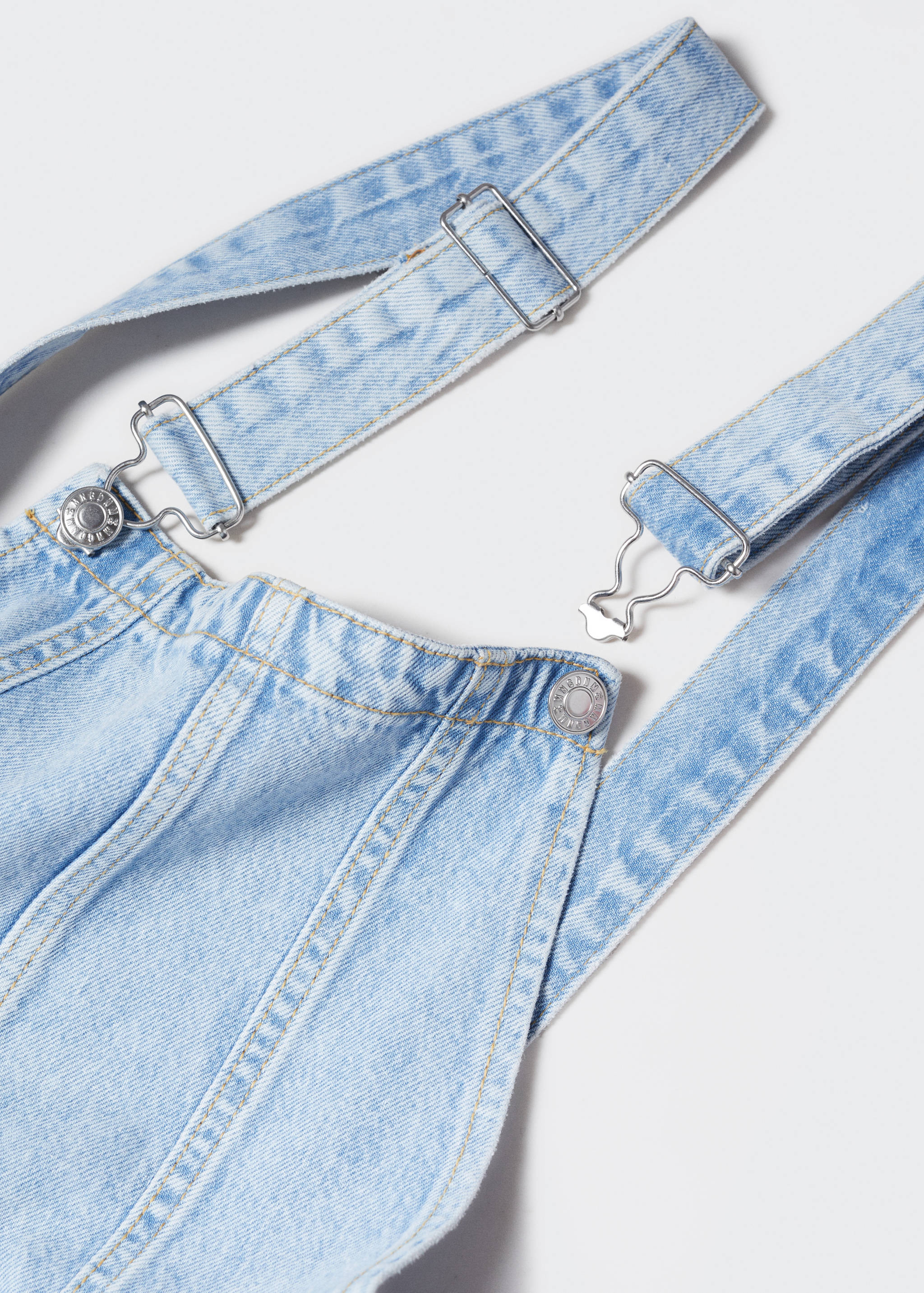 Lined denim dungarees - Details of the article 8