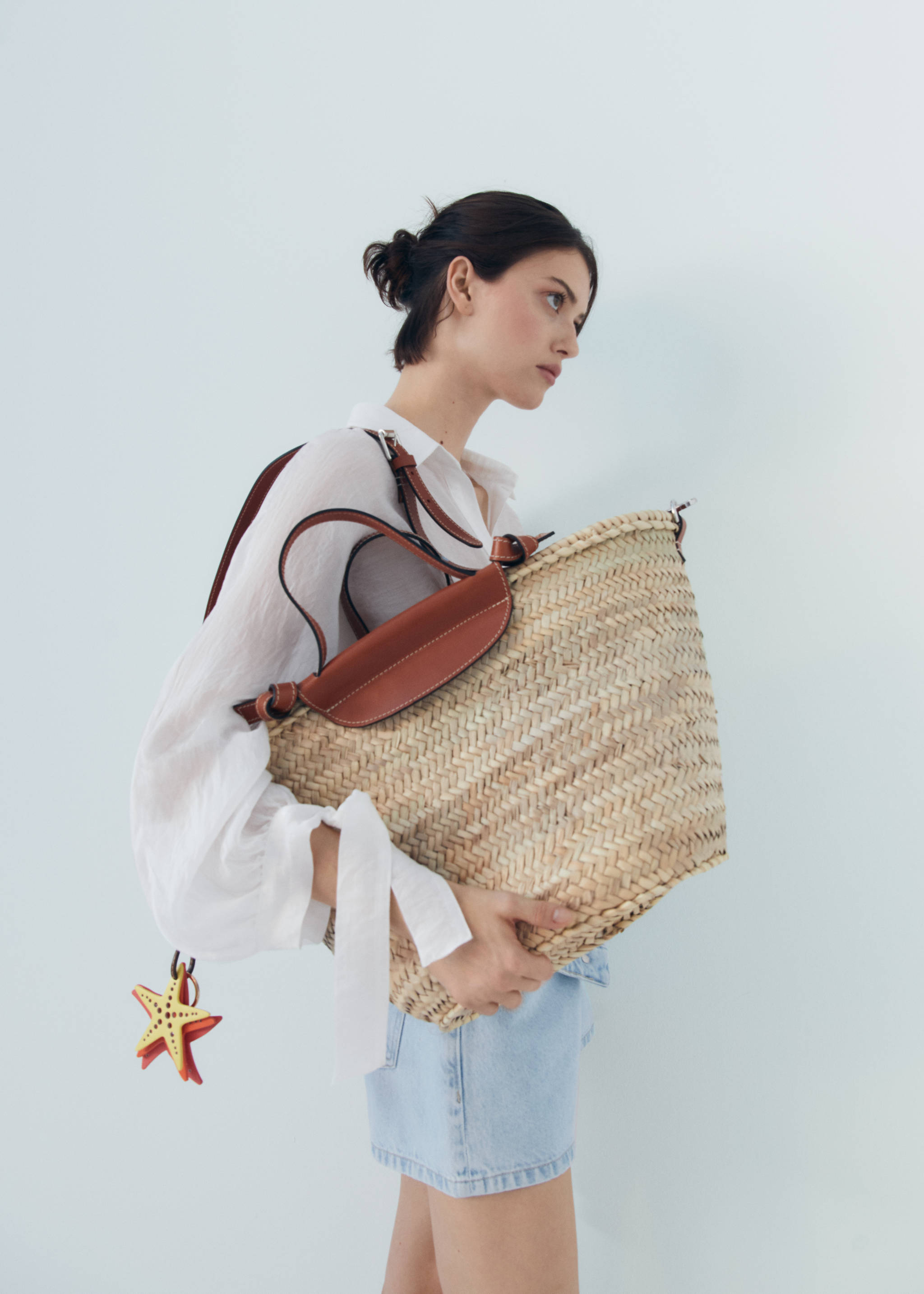 Raffia tote bag - General plane