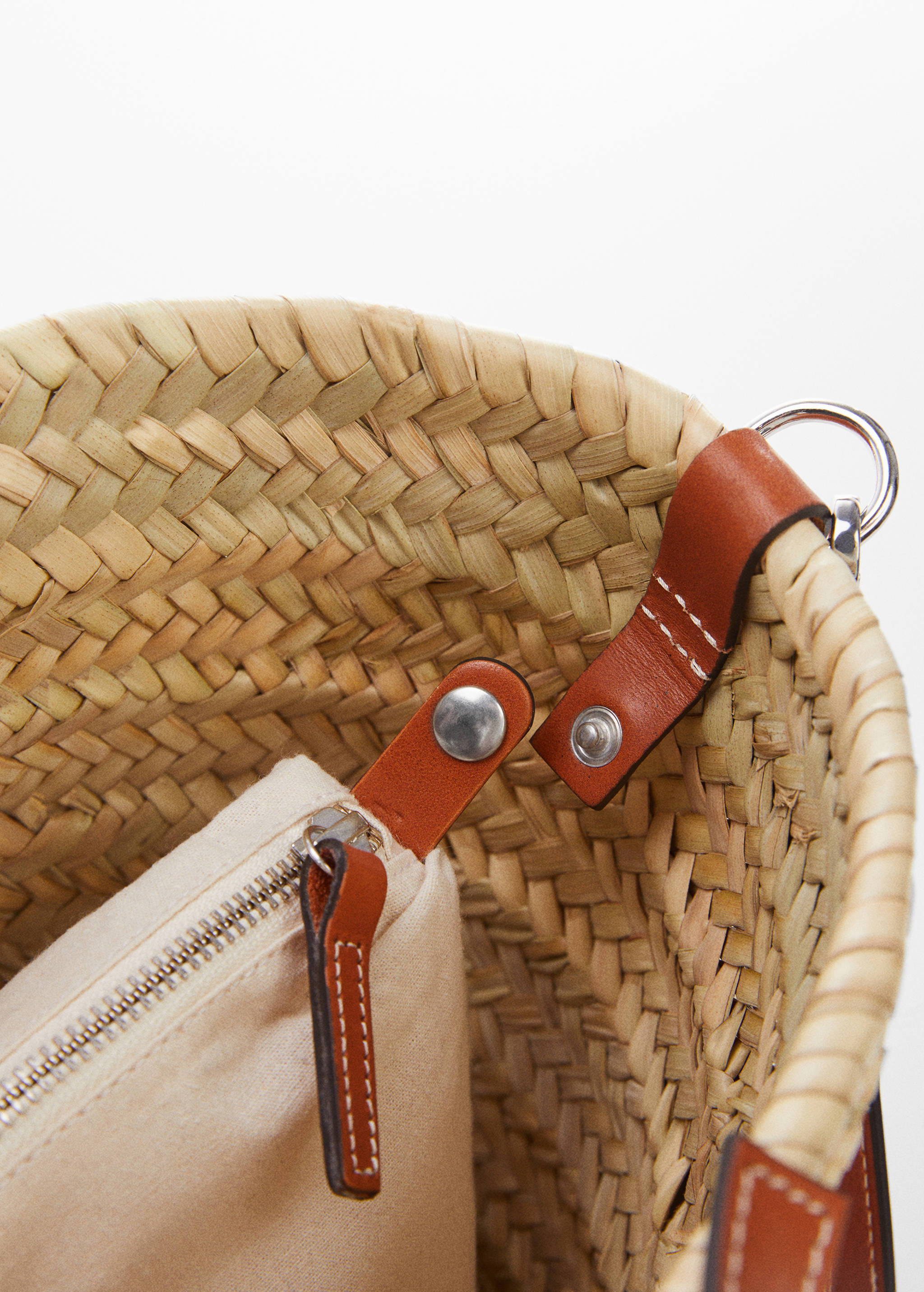 Raffia tote bag - Details of the article 2