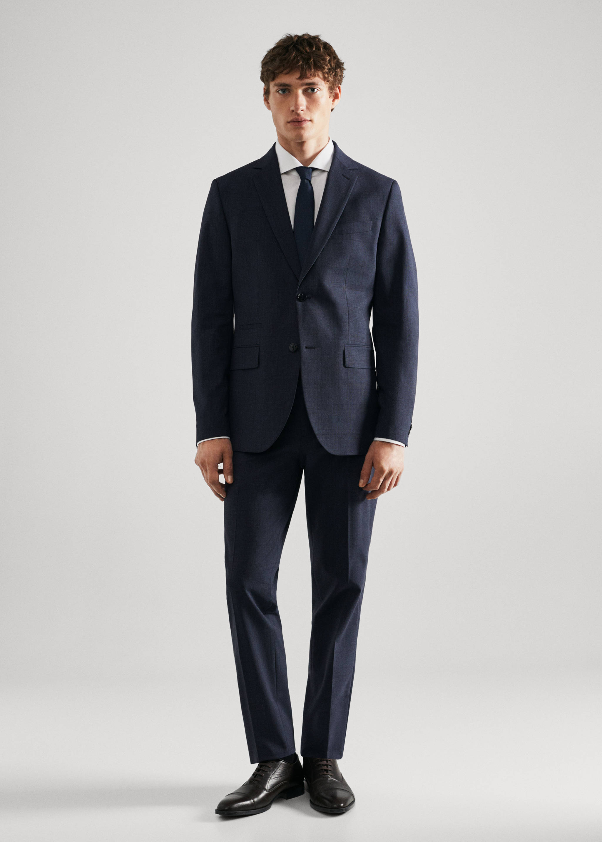 Camisa traje regular fit gemelos - Plano general