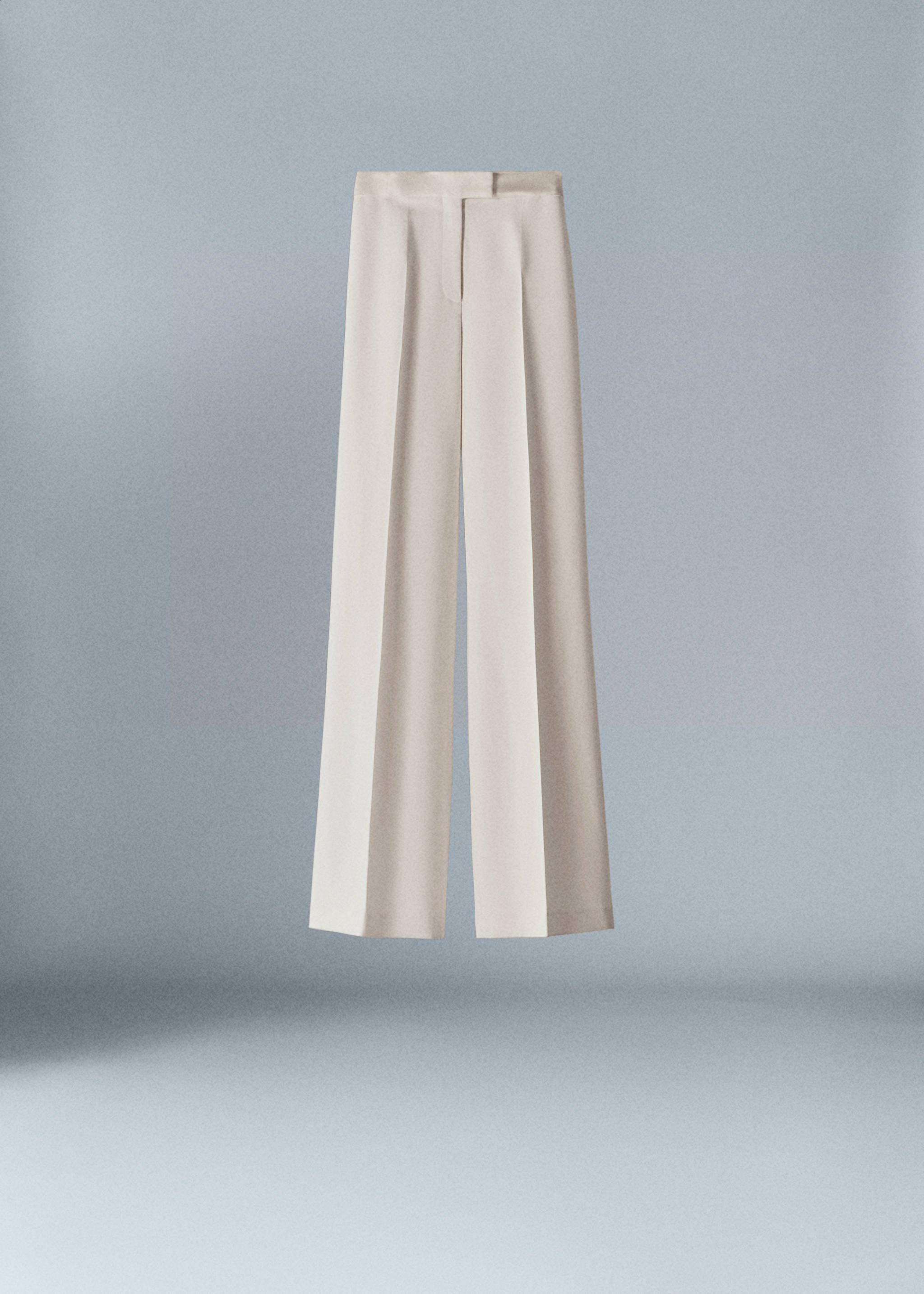 Palazzo suit trousers with satin details - Article without model
