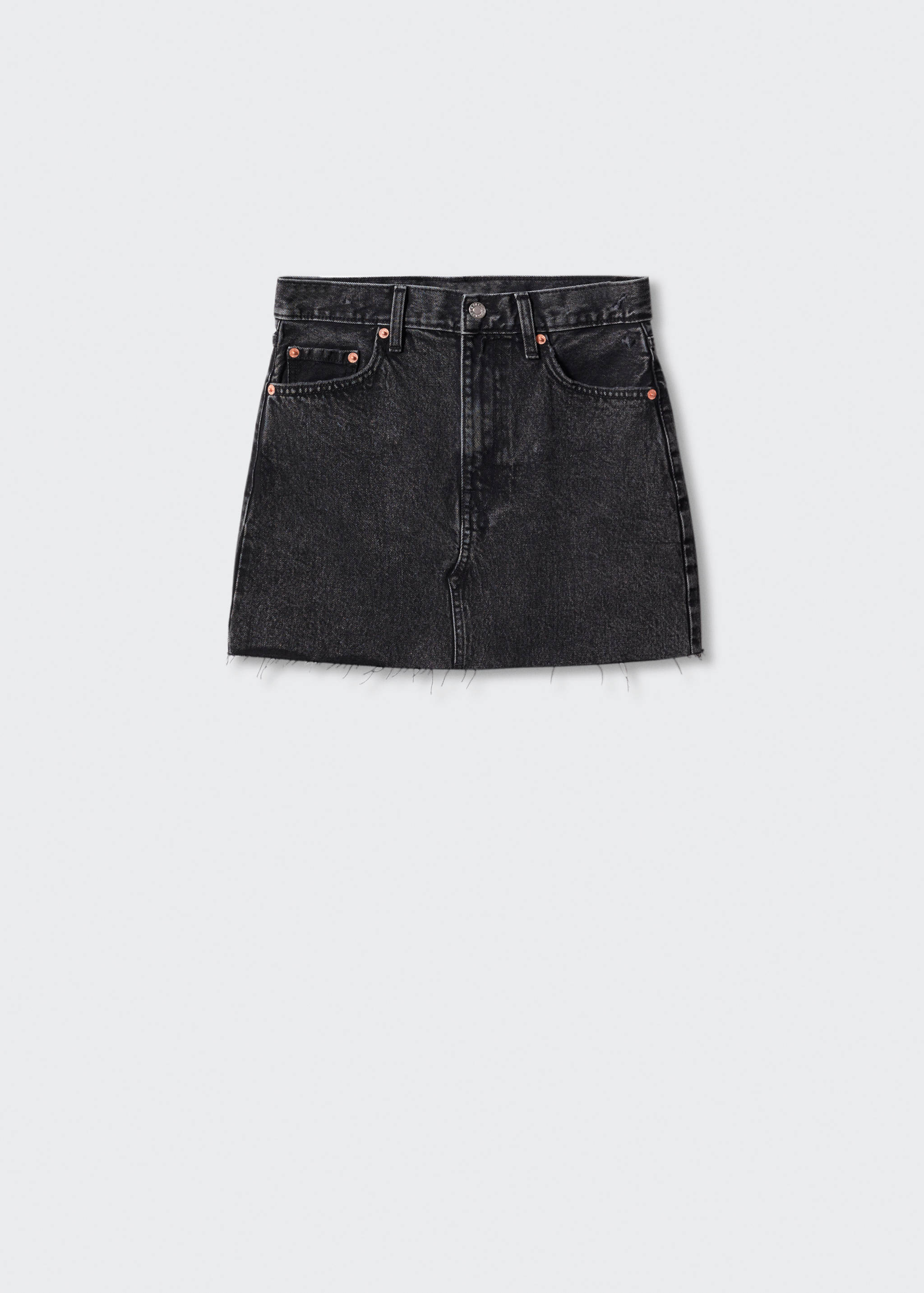 Мини-юбка из денима - Изделие без модели