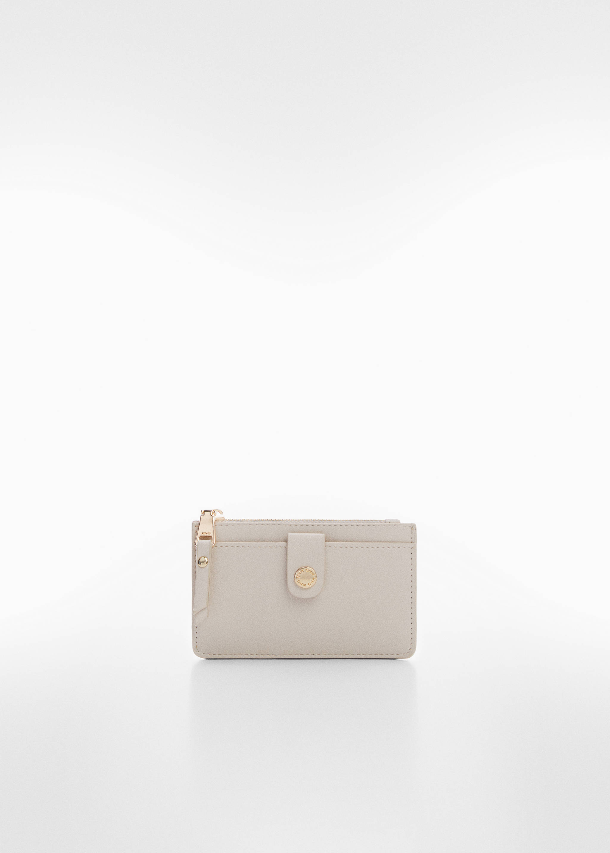 Card holder with button and logo - Article without model