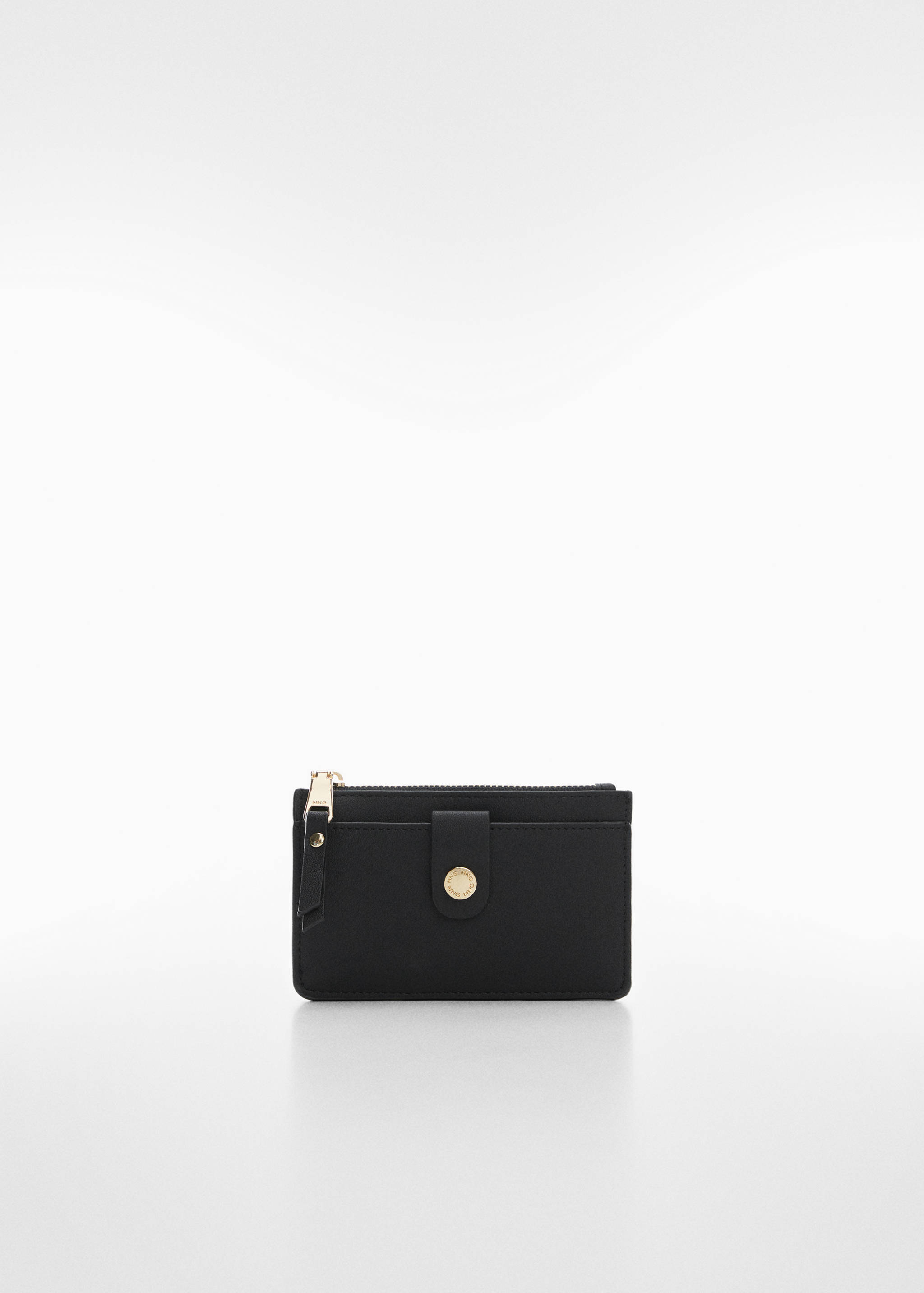 Card holder with button and logo - Article without model