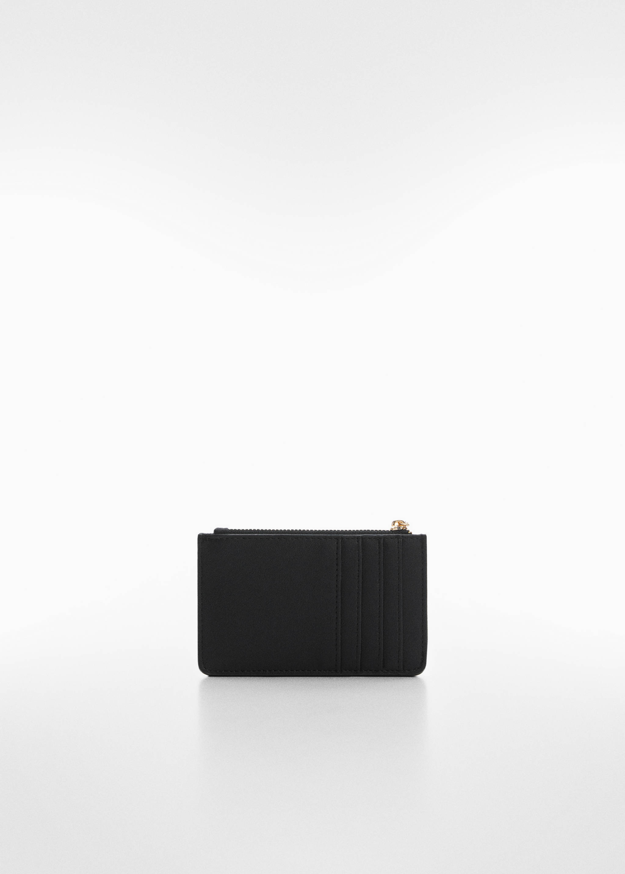 Card holder with button and logo - Medium plane