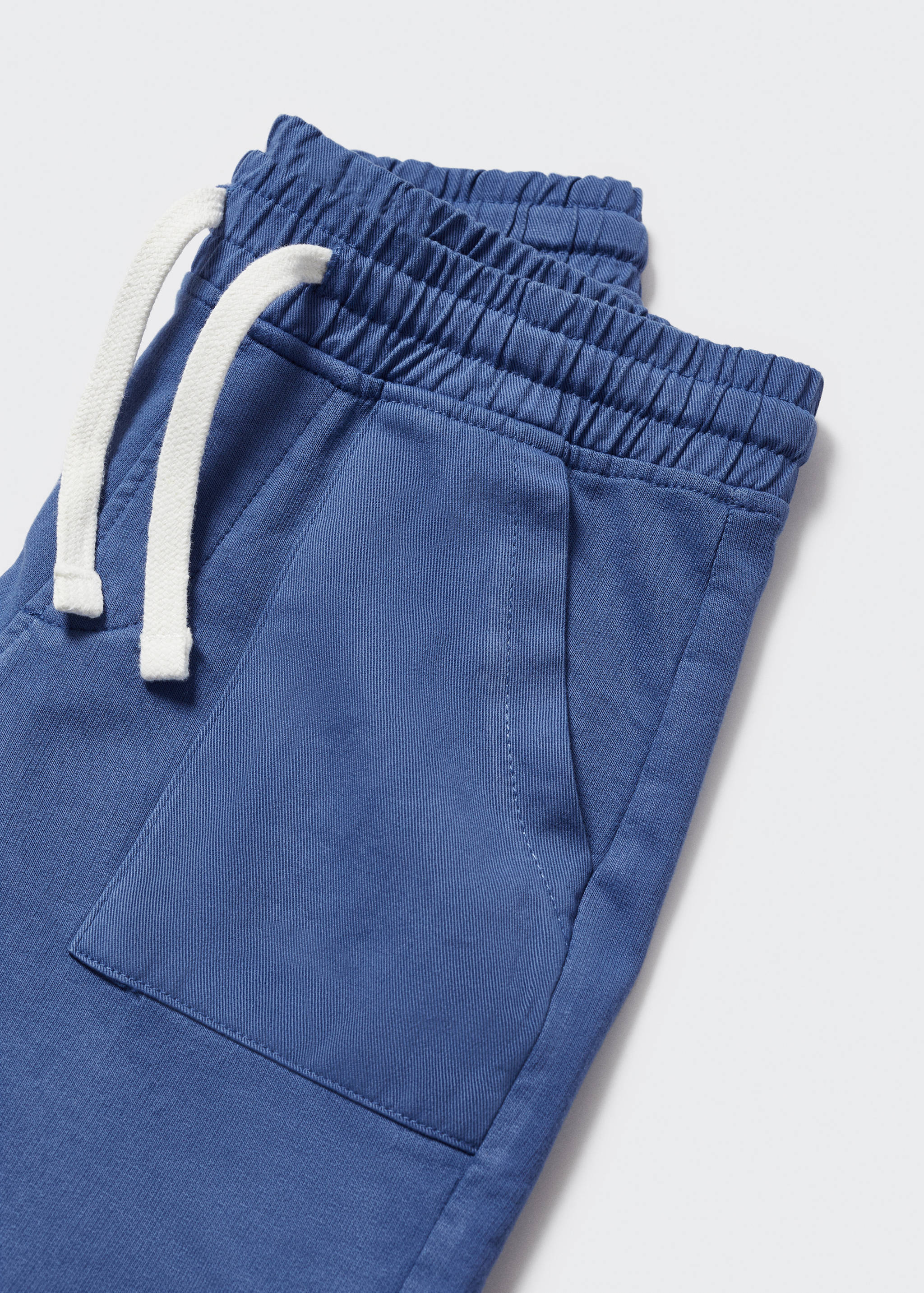 Cotton shorts with elastic waist - Details of the article 8