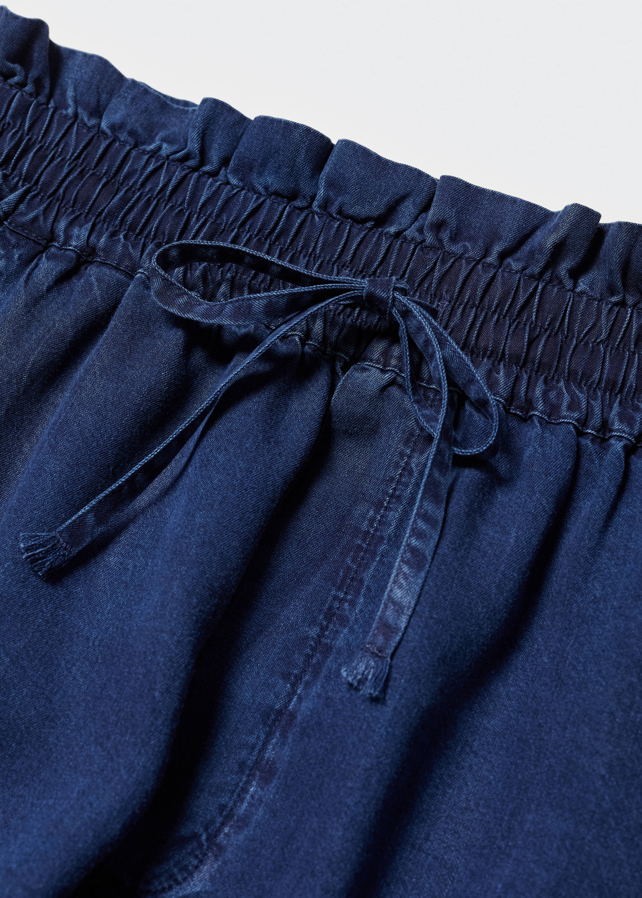 Lyocell shorts with bow - Details of the article 8